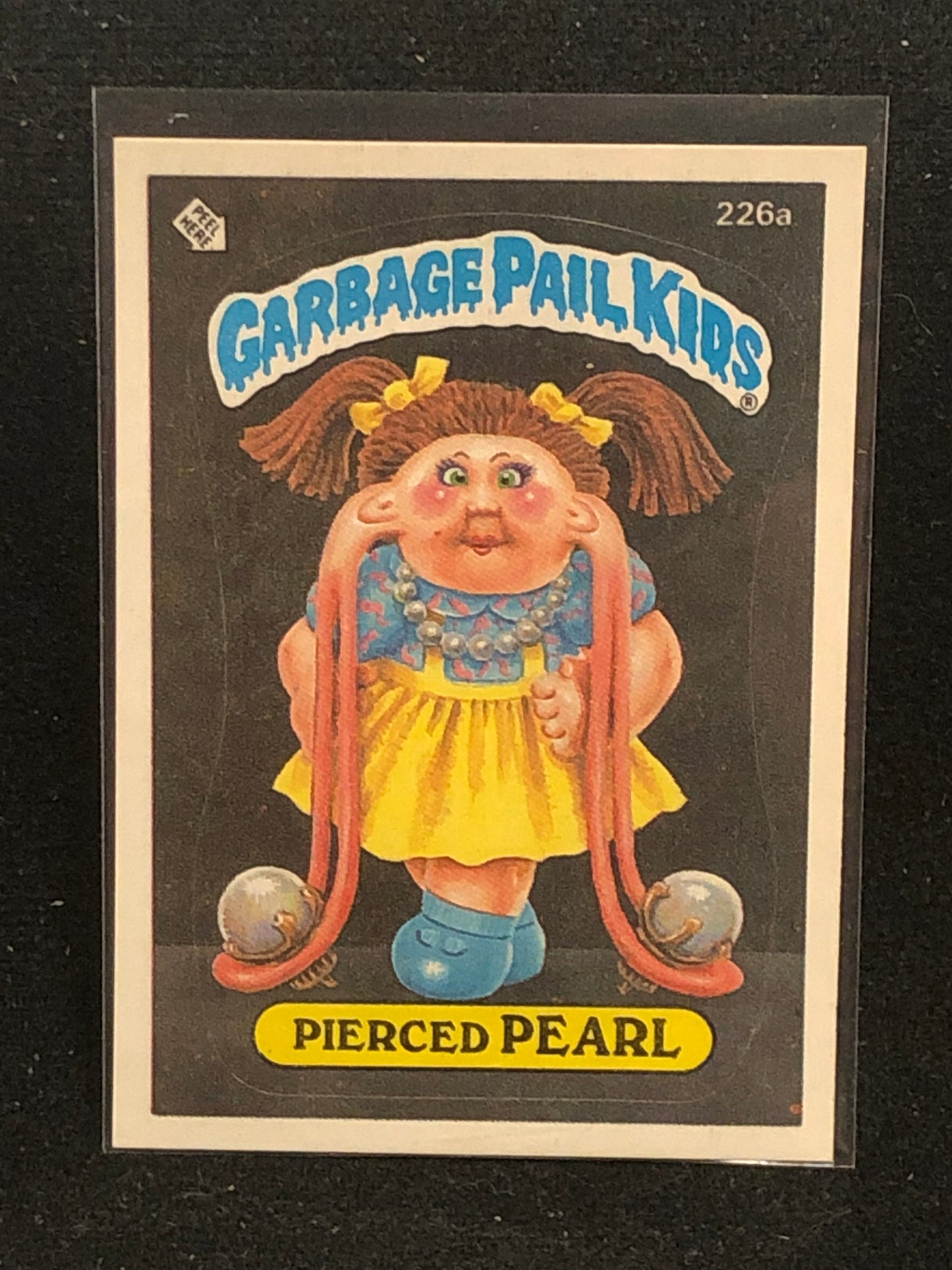 Garbage Pail Kids Original Series 6 (os6) 226a Pierced Pearl