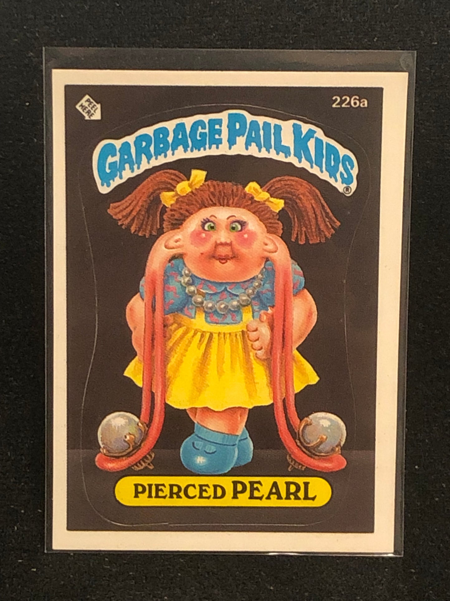 Garbage Pail Kids Original Series 6 (os6) 226a Pierced Pearl