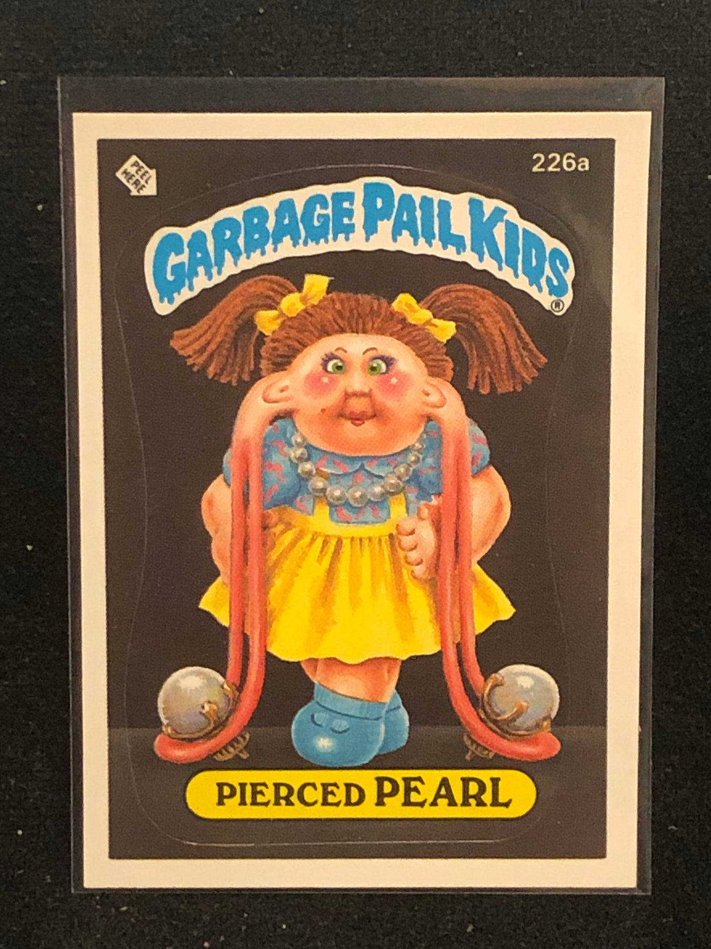 Garbage Pail Kids Original Series 6 (os6) 226a Pierced Pearl