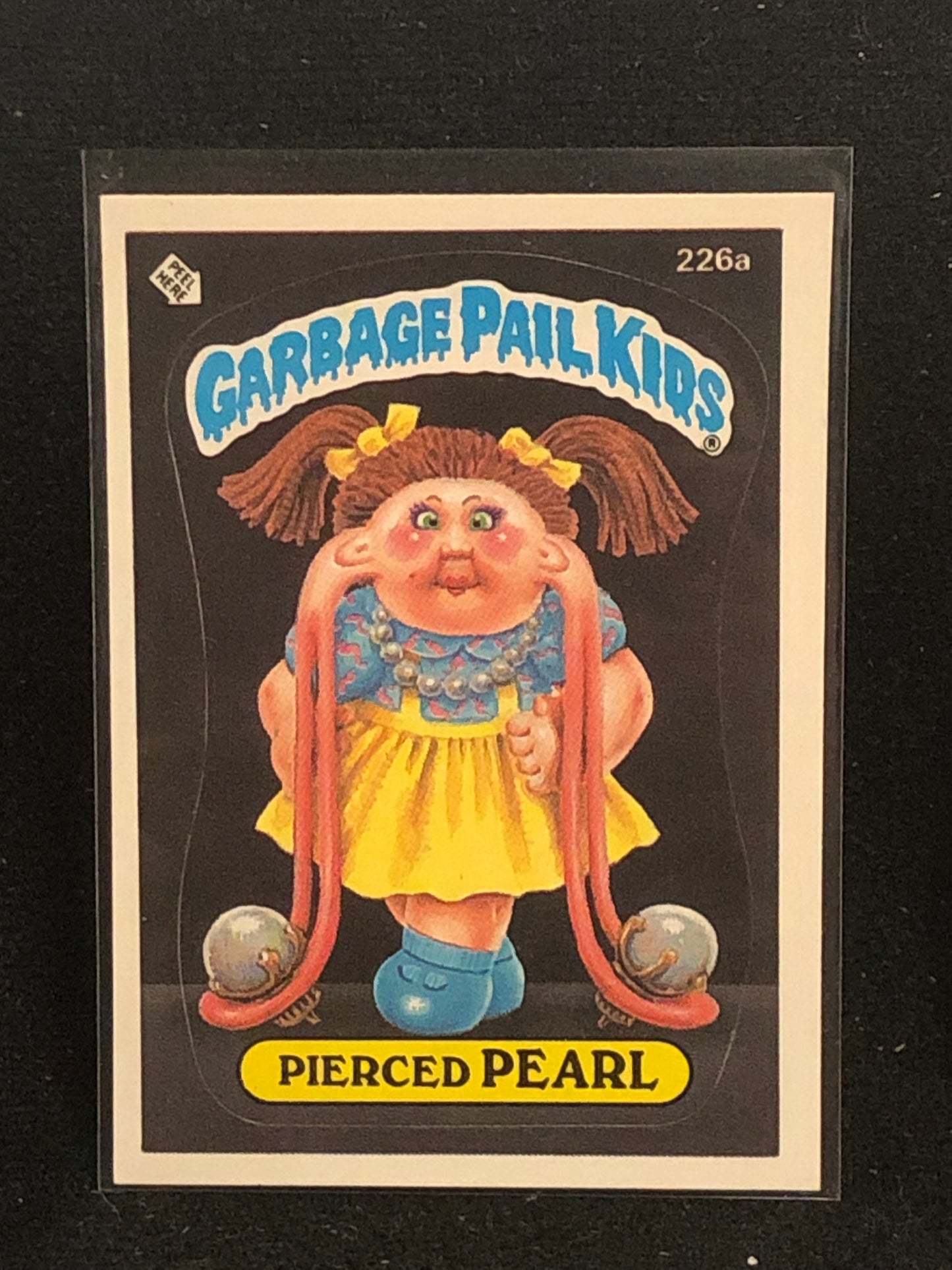 Garbage Pail Kids Original Series 6 (os6) 226a Pierced Pearl