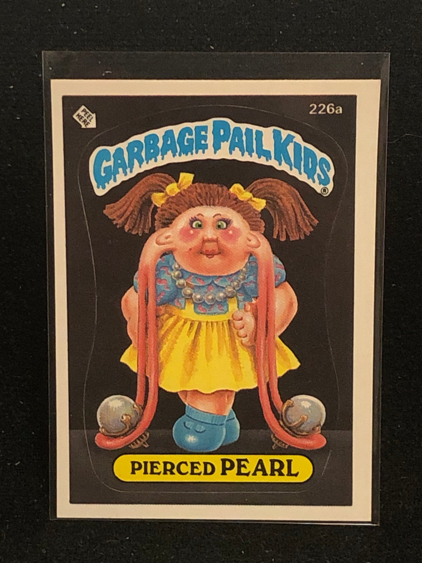 Garbage Pail Kids Original Series 6 (os6) 226a Pierced Pearl