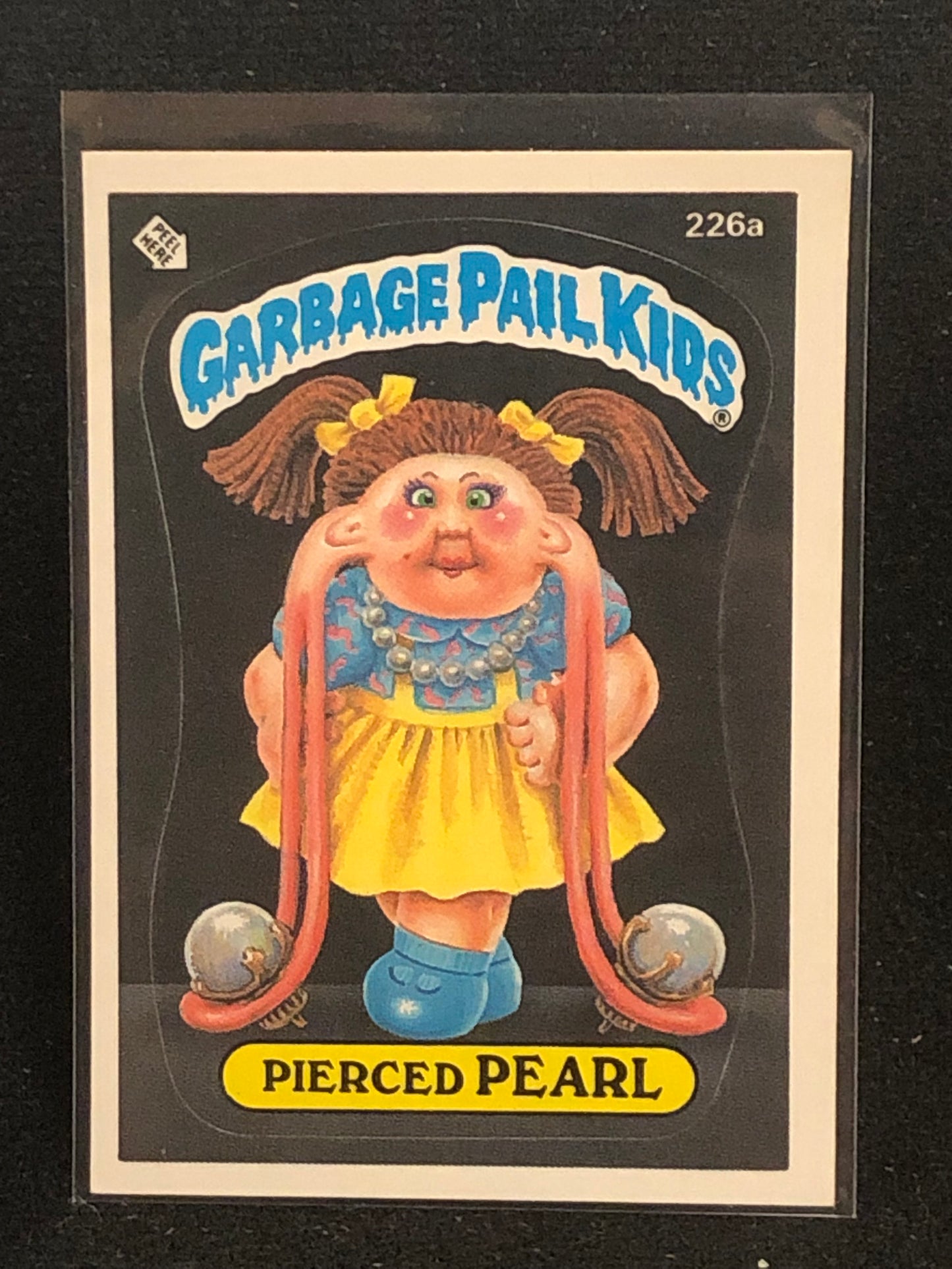 Garbage Pail Kids Original Series 6 (os6) 226a Pierced Pearl