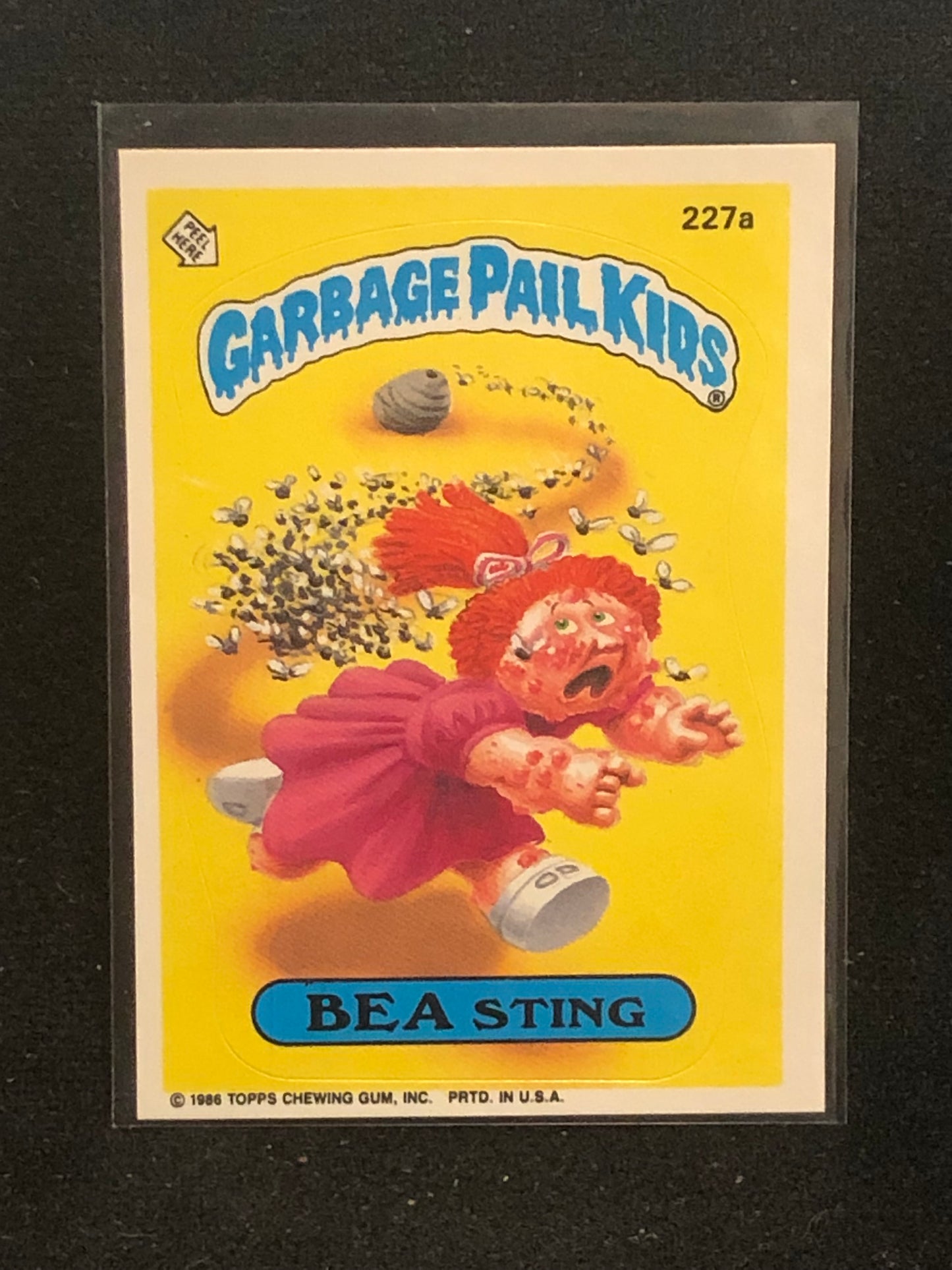 Garbage Pail Kids Original Series 6 (os6) 227a Bea Sting