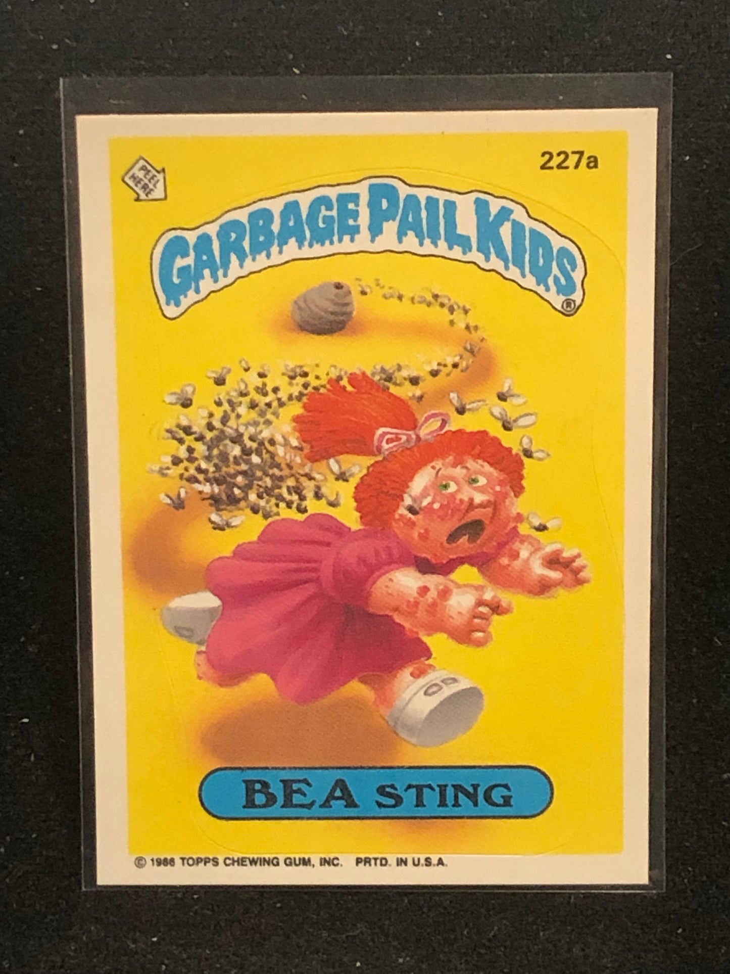 Garbage Pail Kids Original Series 6 (os6) 227a Bea Sting