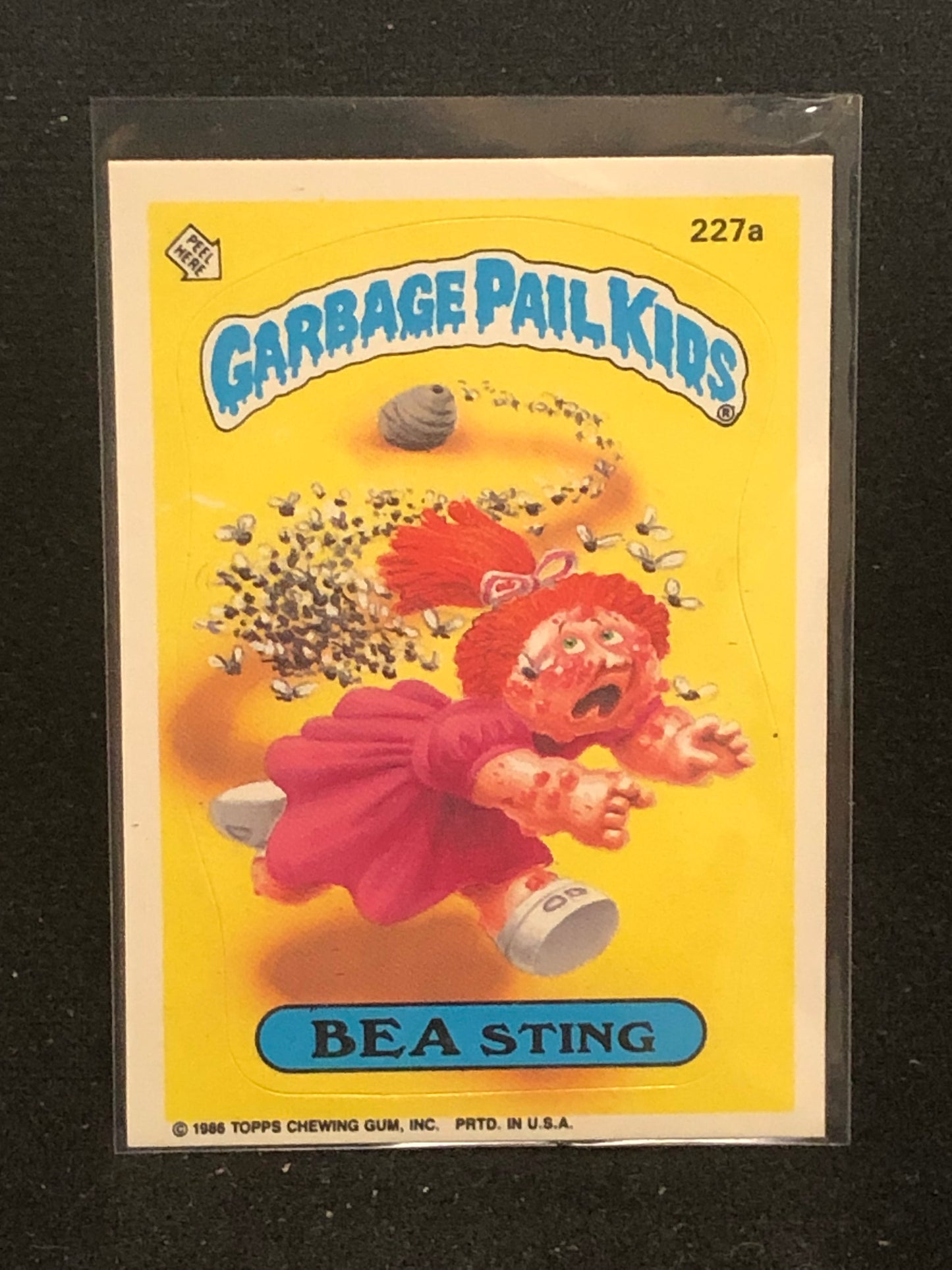 Garbage Pail Kids Original Series 6 (os6) 227a Bea Sting