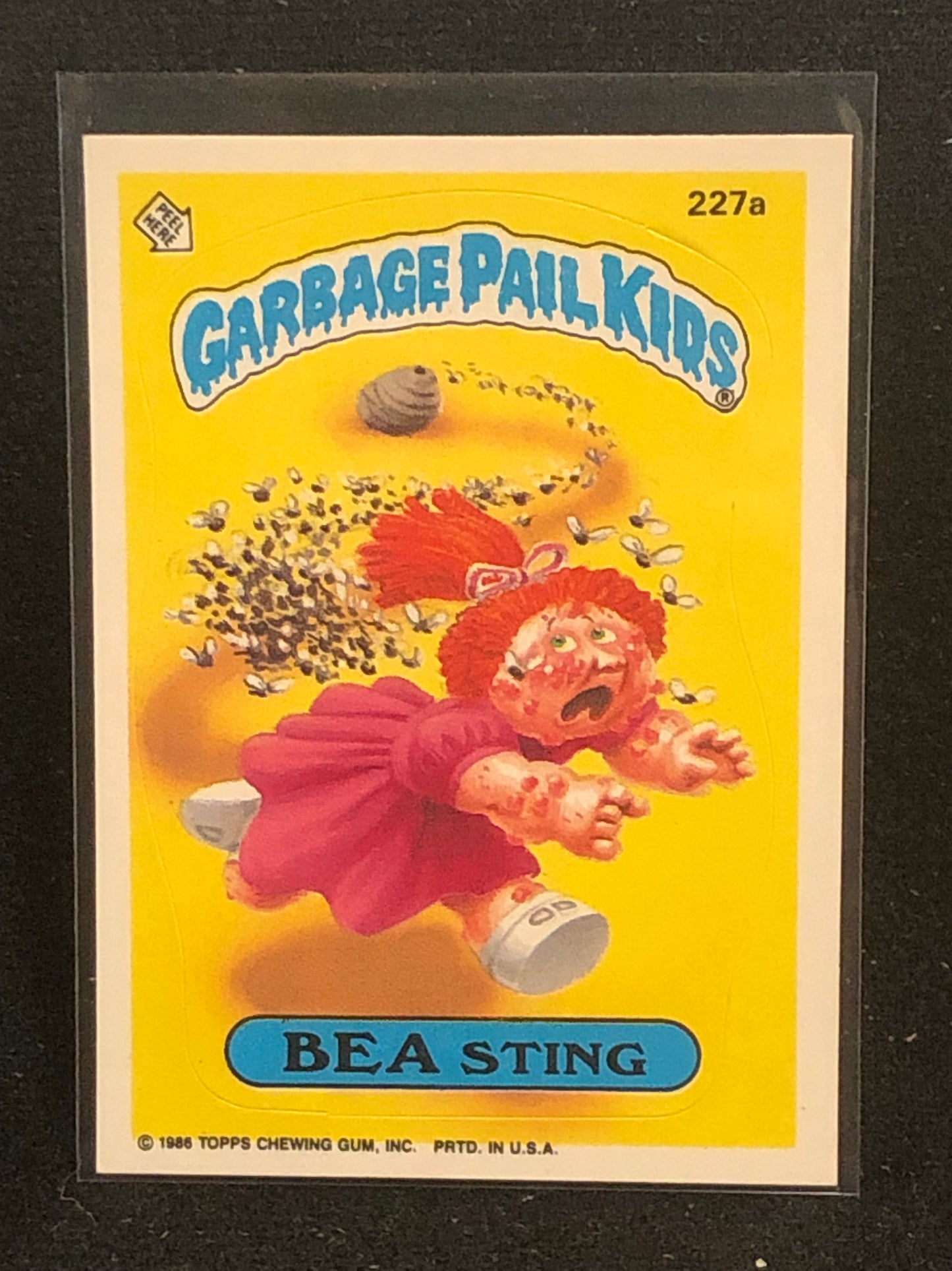 Garbage Pail Kids Original Series 6 (os6) 227a Bea Sting