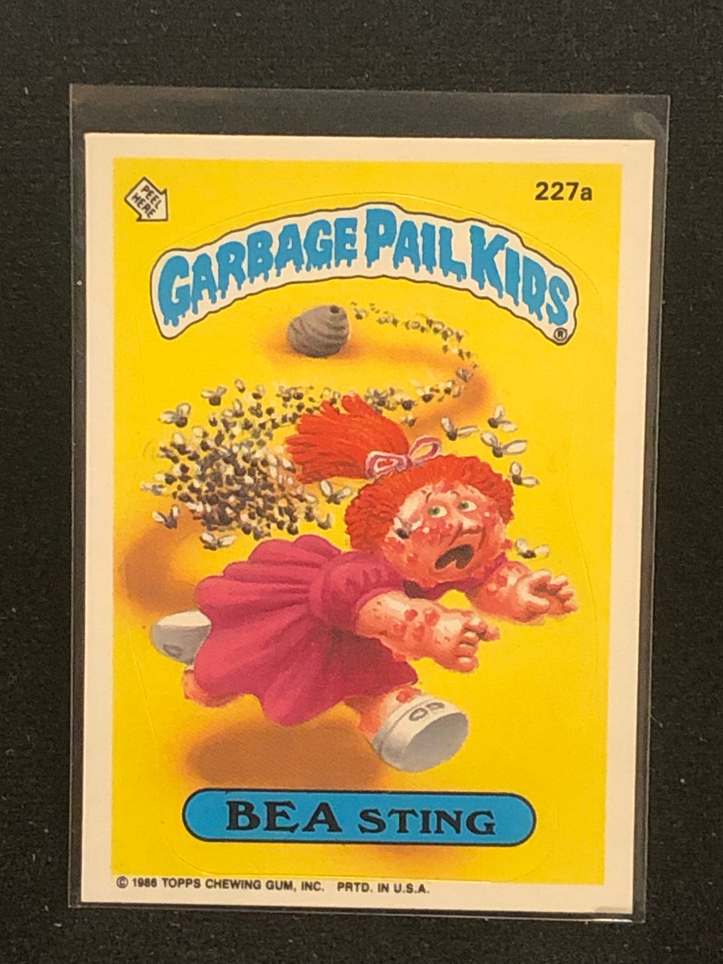 Garbage Pail Kids Original Series 6 (os6) 227a Bea Sting