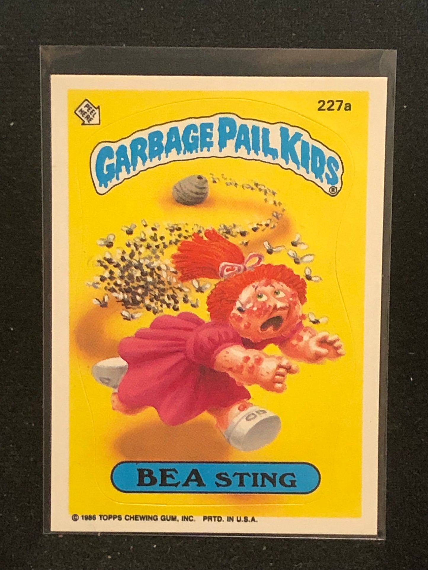 Garbage Pail Kids Original Series 6 (os6) 227a Bea Sting