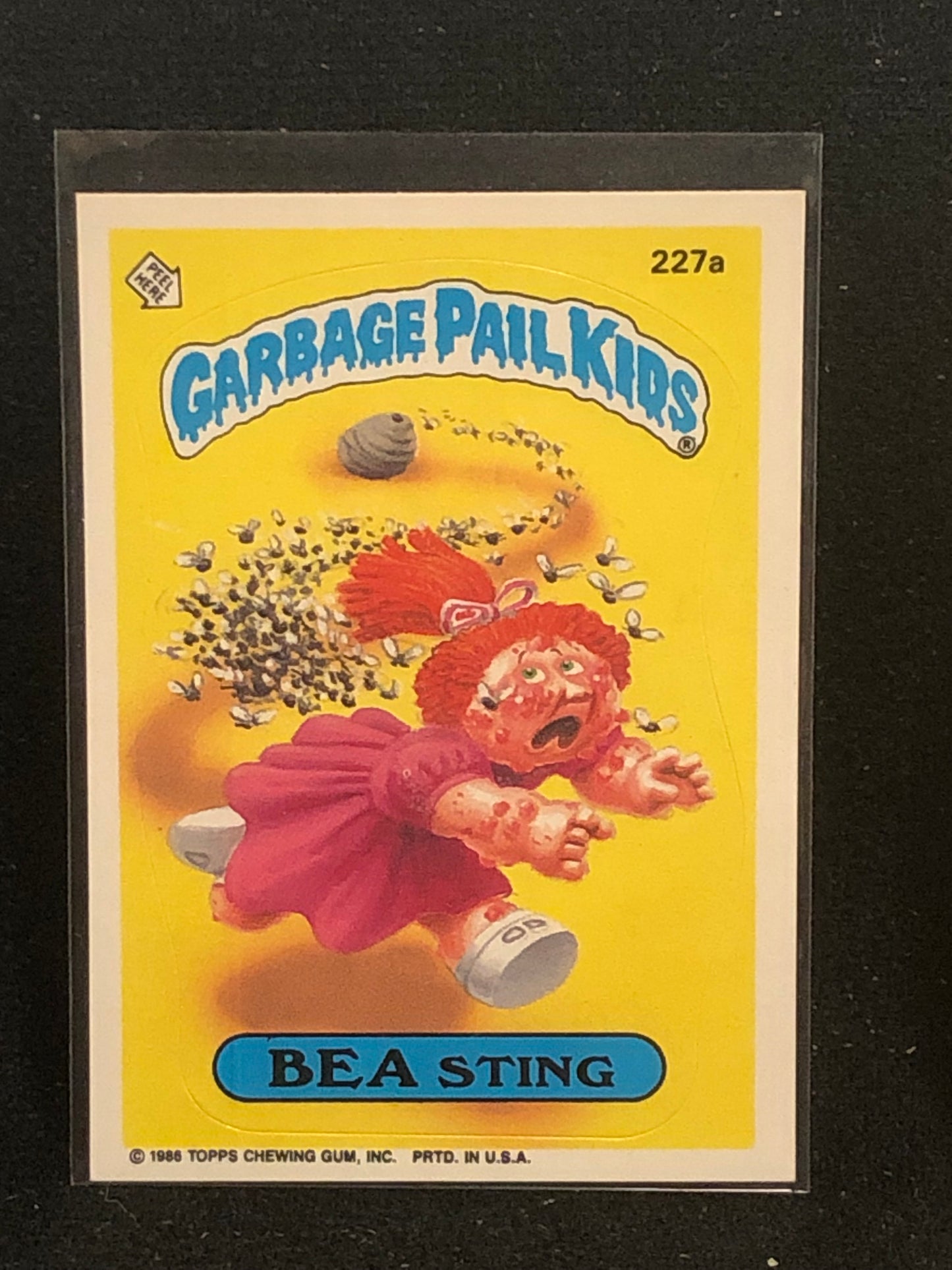 Garbage Pail Kids Original Series 6 (os6) 227a Bea Sting