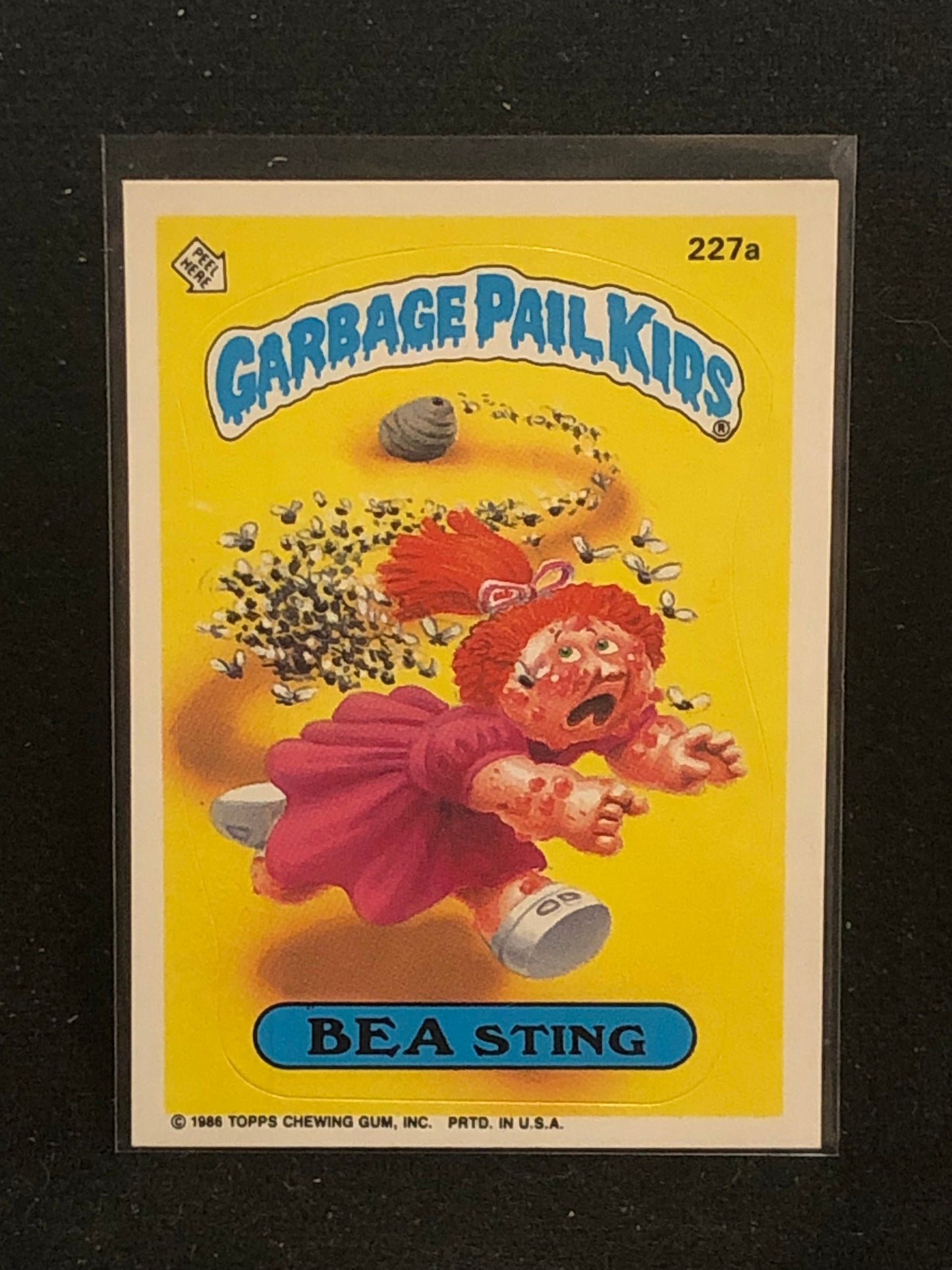 Garbage Pail Kids Original Series 6 (os6) 227a Bea Sting