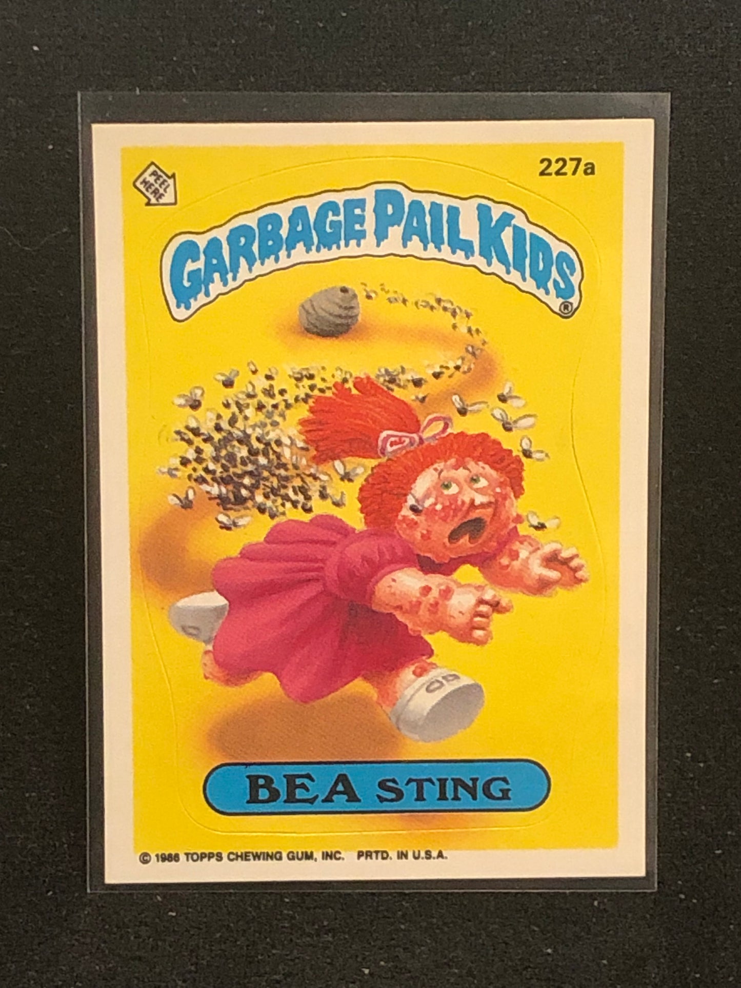 Garbage Pail Kids Original Series 6 (os6) 227a Bea Sting