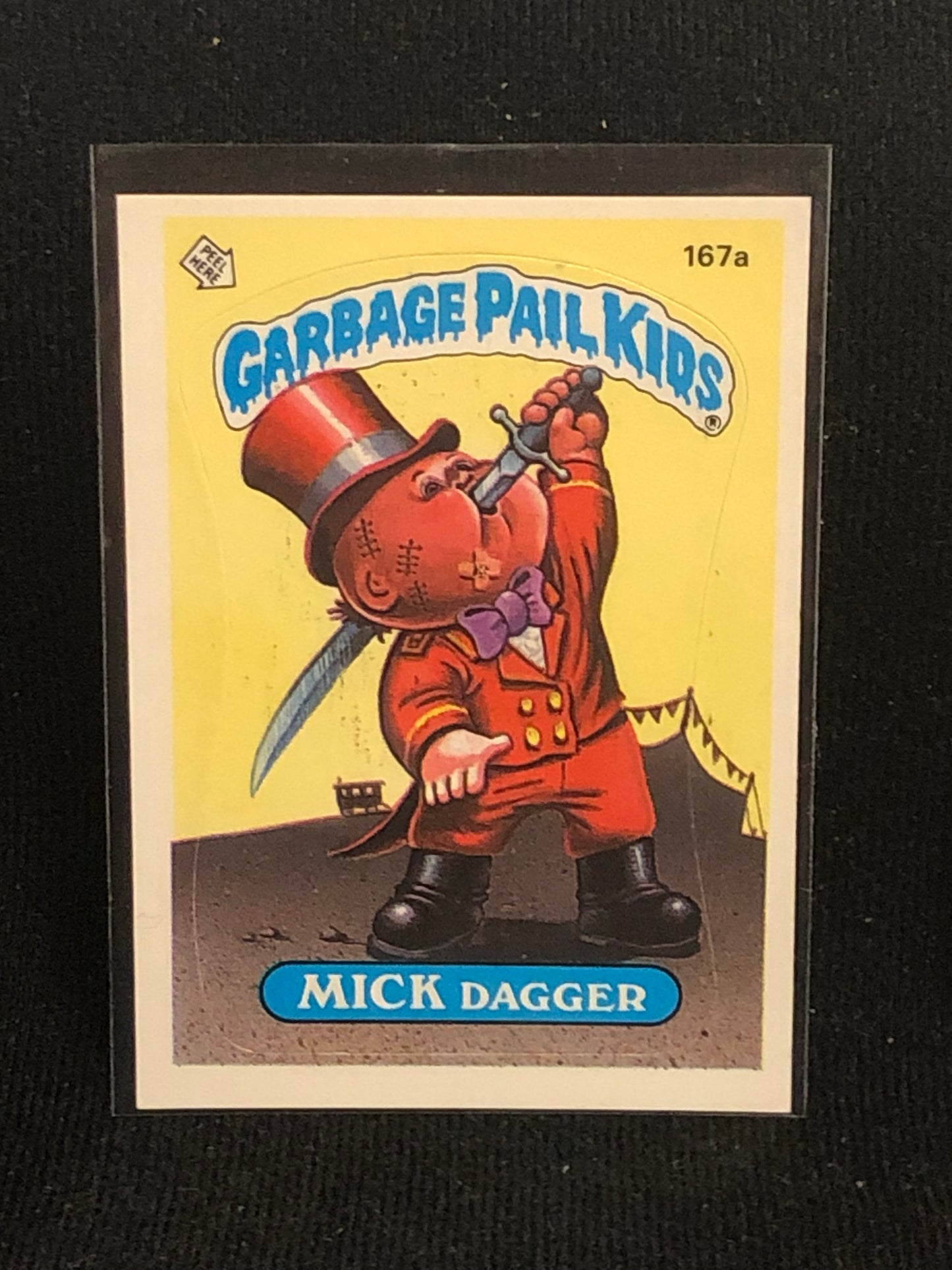 Garbage Pail Kids Original Series 5 (os5) 167a Mick Dagger