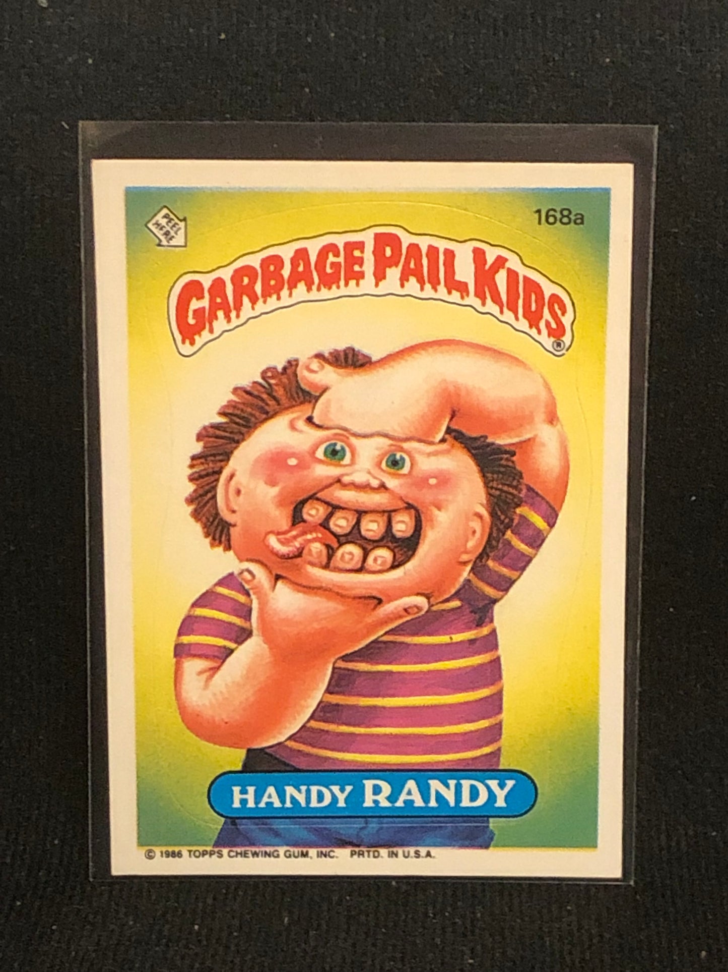 Garbage Pail Kids Original Series 5 (os5) 168a Handy Randy