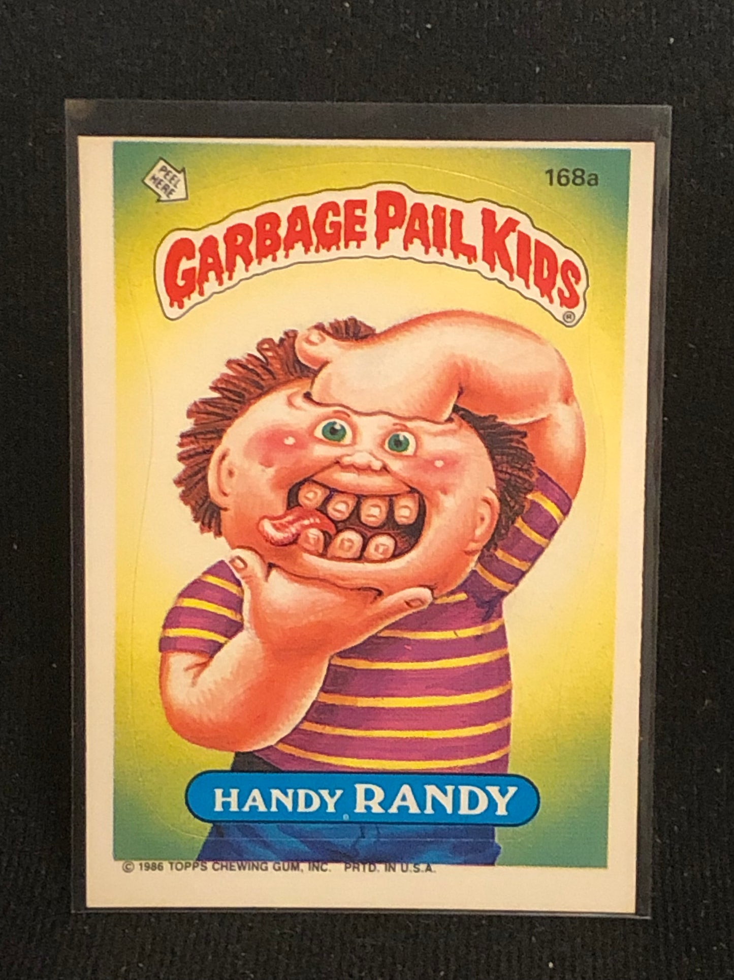 Garbage Pail Kids Original Series 5 (os5) 168a Handy Randy