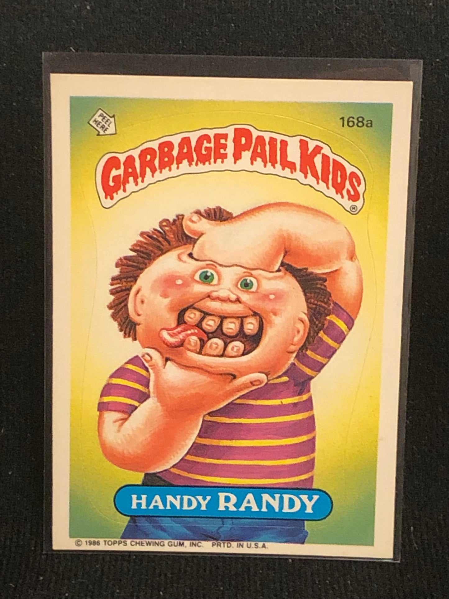 Garbage Pail Kids Original Series 5 (os5) 168a Handy Randy