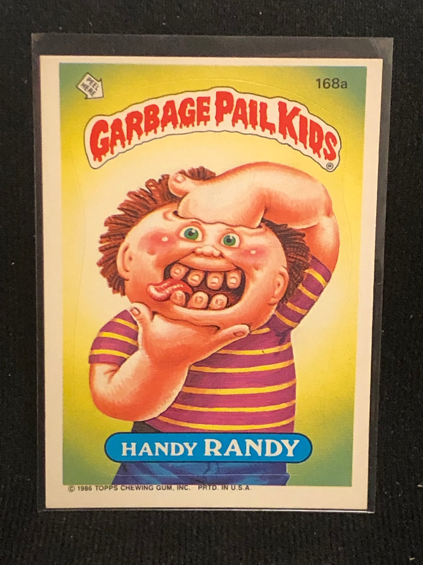 Garbage Pail Kids Original Series 5 (os5) 168a Handy Randy