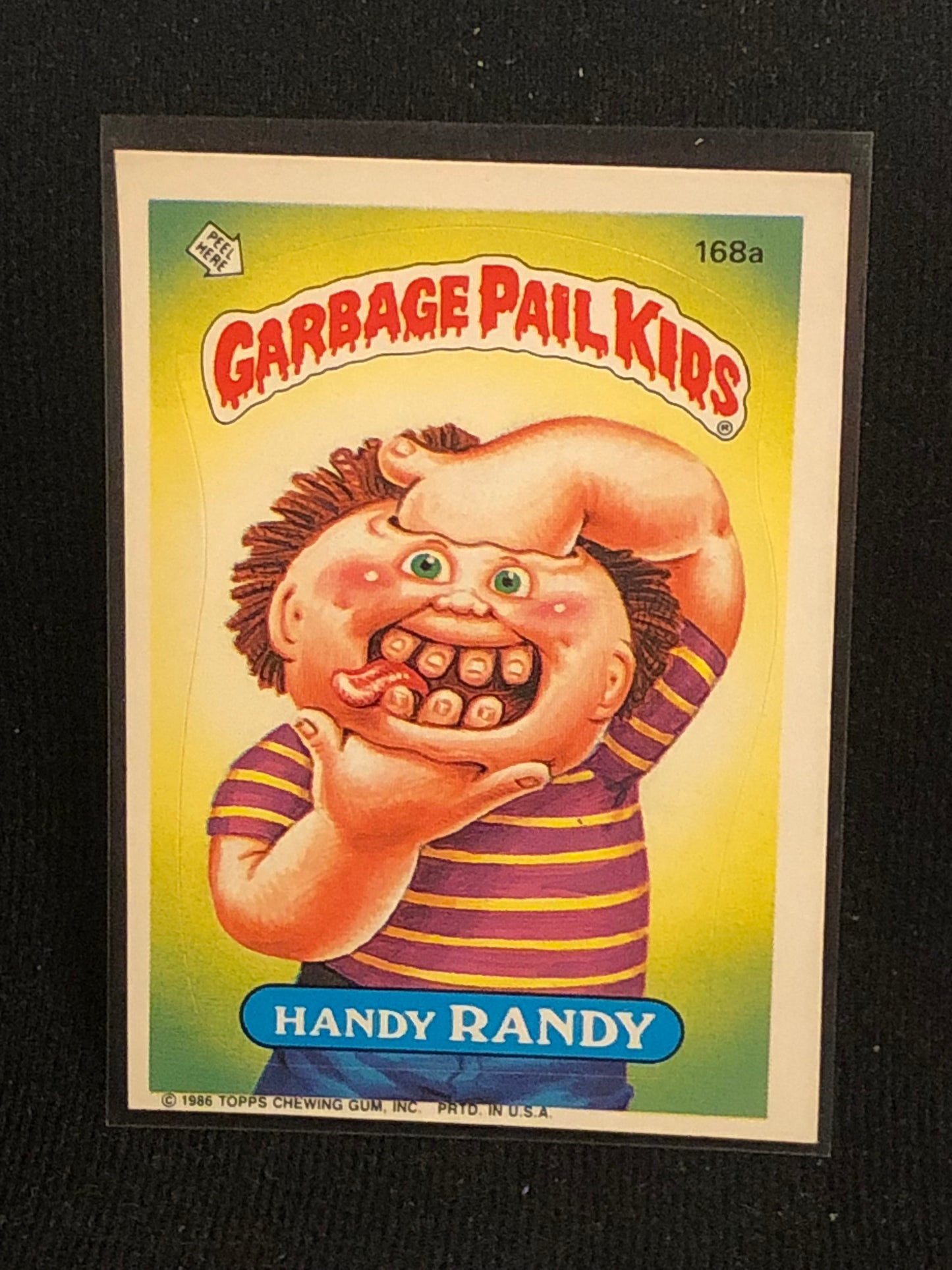 Garbage Pail Kids Original Series 5 (os5) 168a Handy Randy