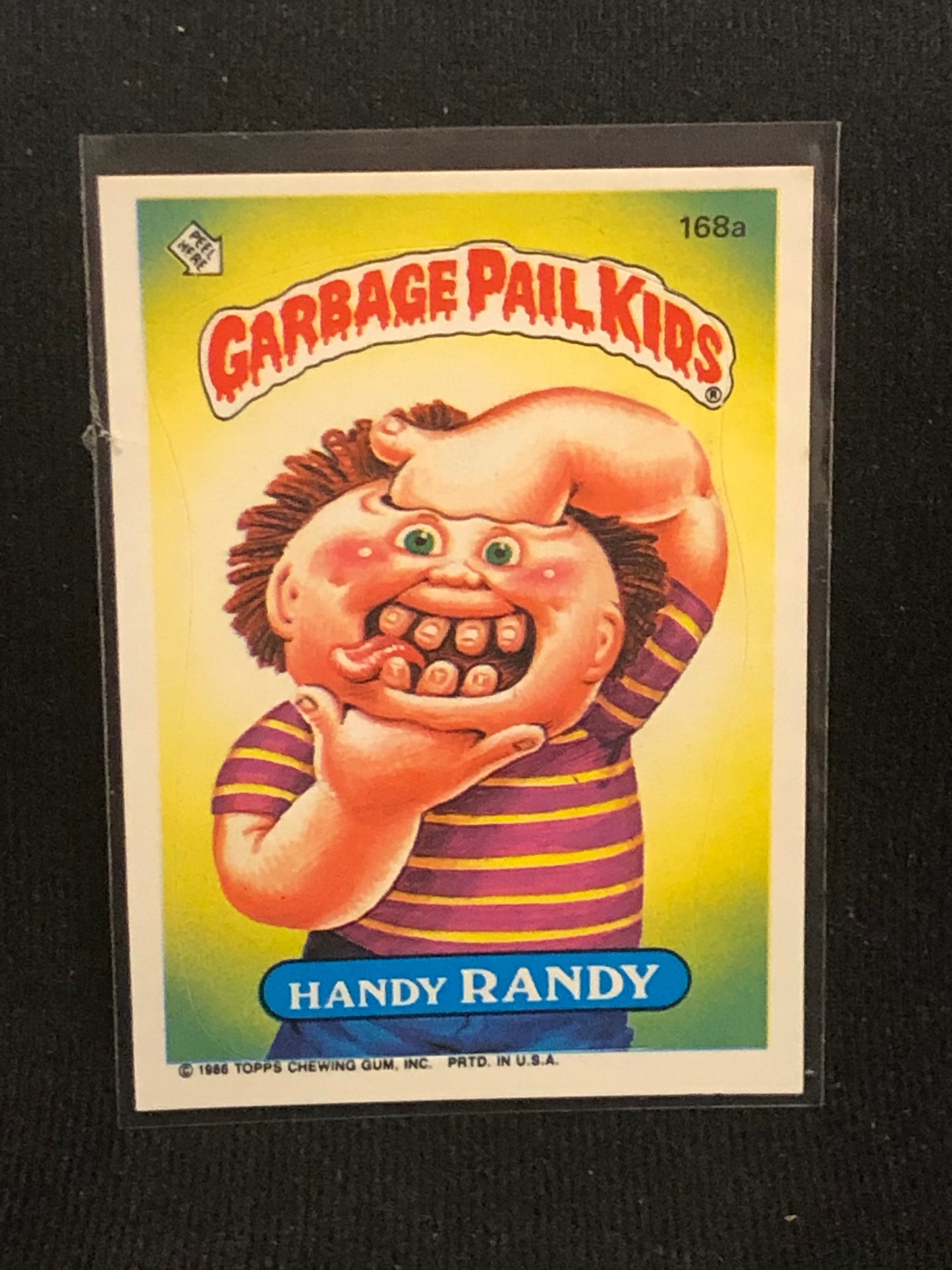 Garbage Pail Kids Original Series 5 (os5) 168a Handy Randy