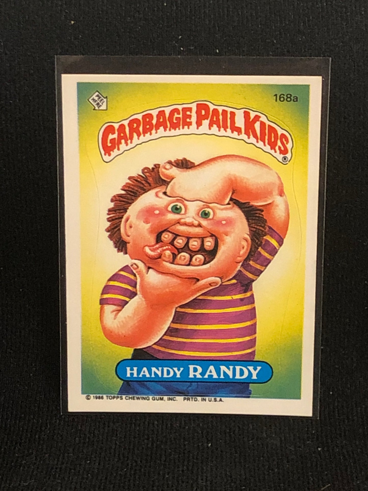 Garbage Pail Kids Original Series 5 (os5) 168a Handy Randy