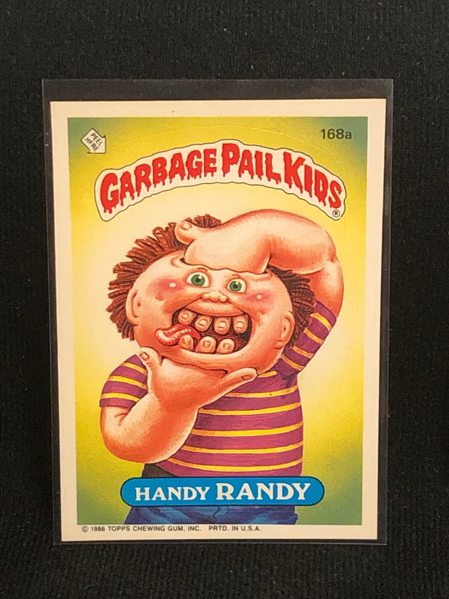 Garbage Pail Kids Original Series 5 (os5) 168a Handy Randy