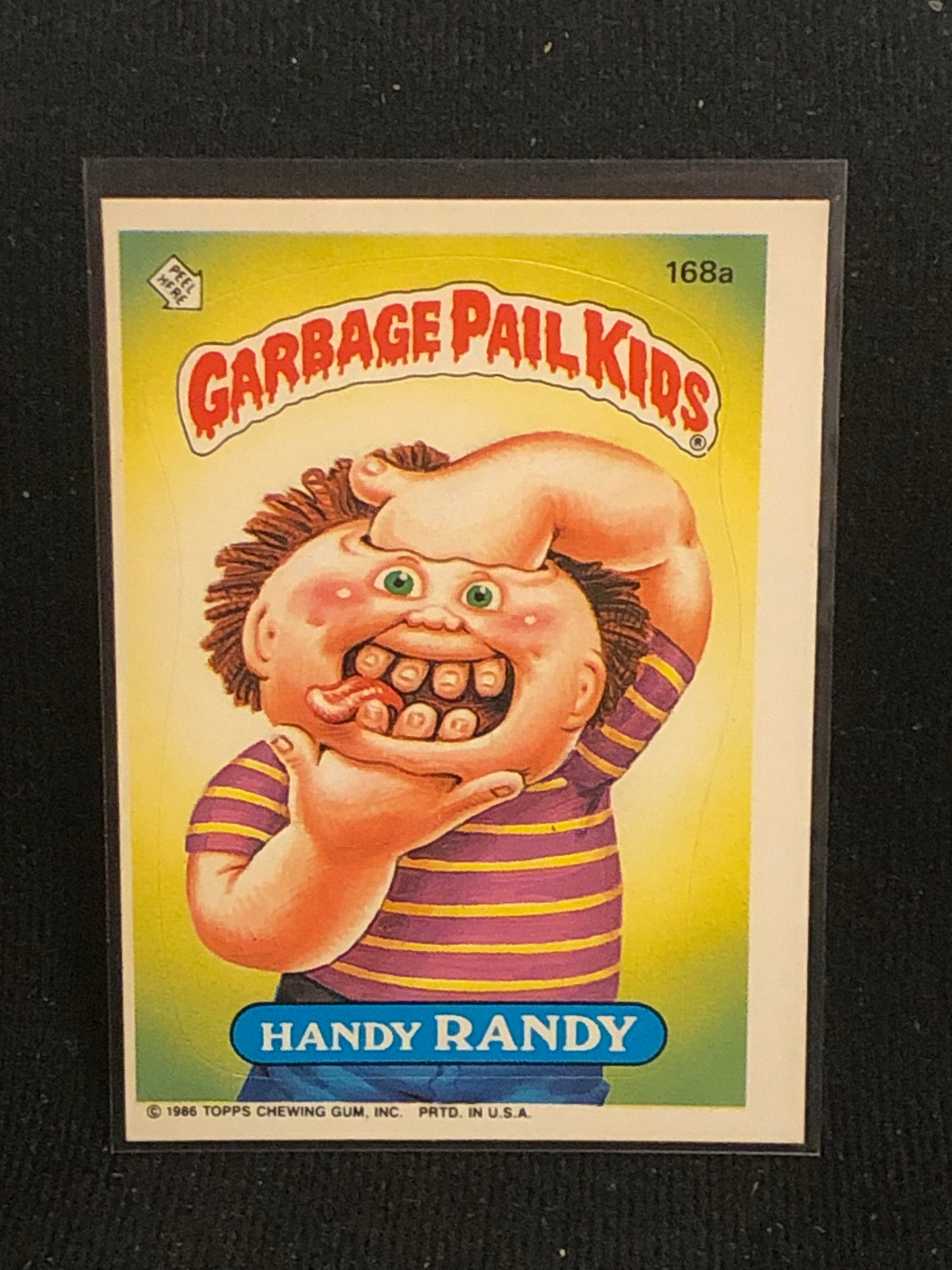 Garbage Pail Kids Original Series 5 (os5) 168a Handy Randy