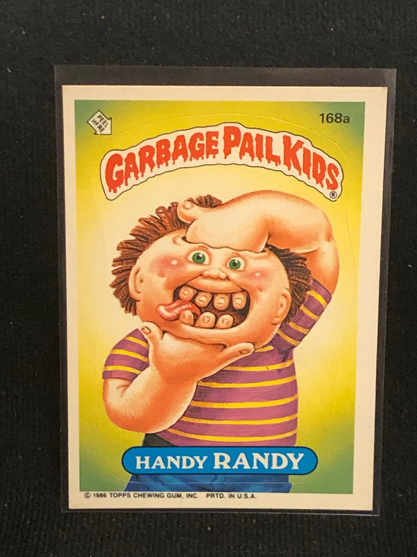 Garbage Pail Kids Original Series 5 (os5) 168a Handy Randy