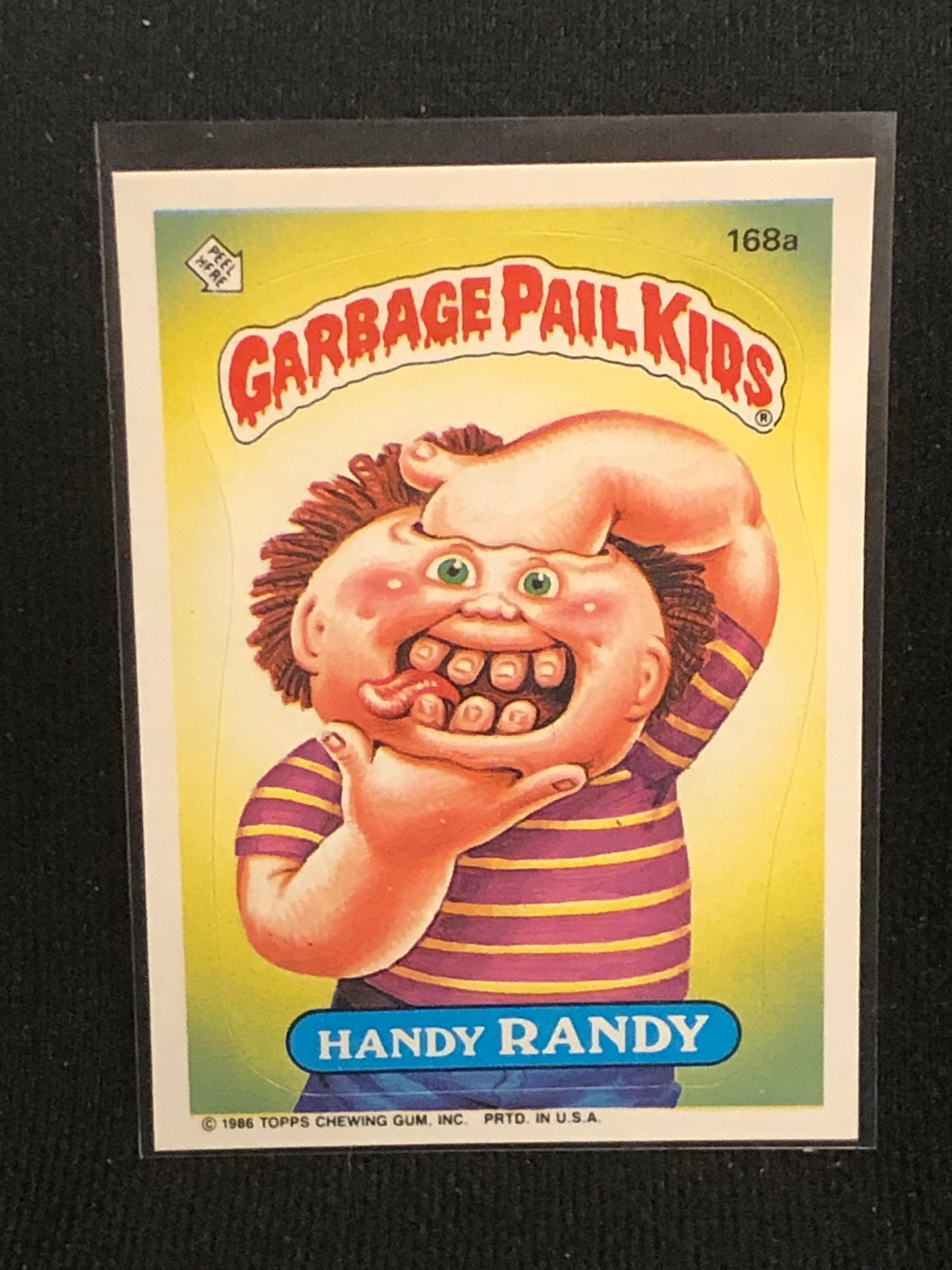 Garbage Pail Kids Original Series 5 (os5) 168a Handy Randy