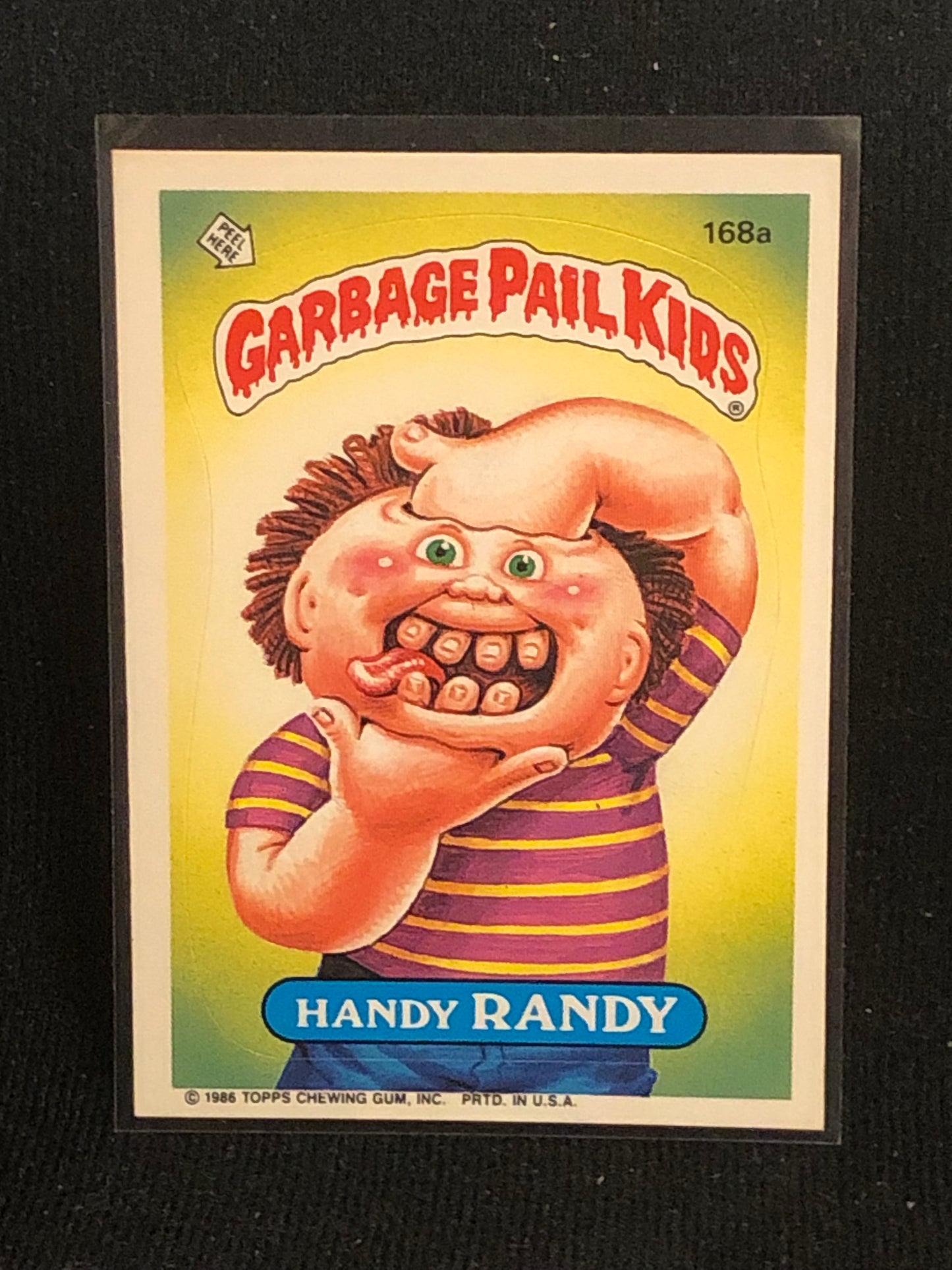 Garbage Pail Kids Original Series 5 (os5) 168a Handy Randy