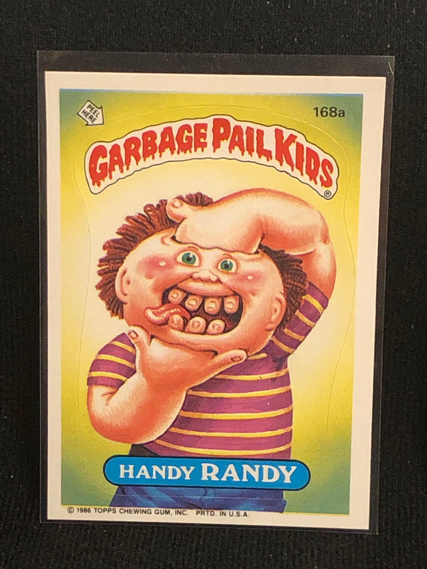 Garbage Pail Kids Original Series 5 (os5) 168a Handy Randy