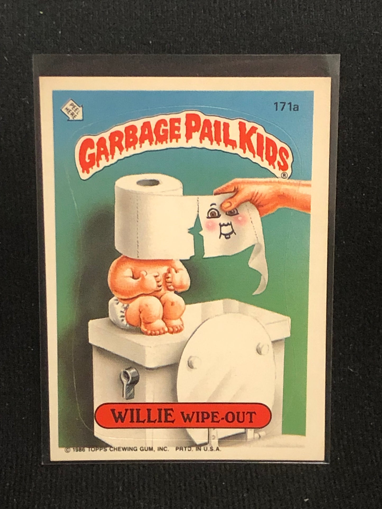 Garbage Pail Kids Original Series 5 (os5) 171a Willie Wipe Out