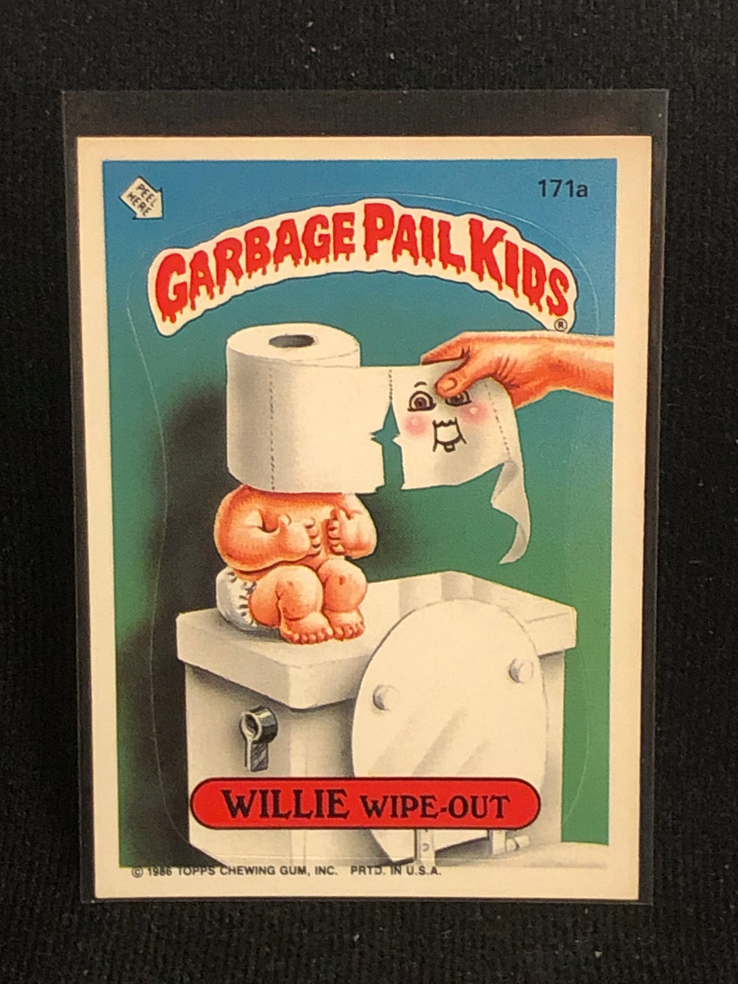 Garbage Pail Kids Original Series 5 (os5) 171a Willie Wipe Out