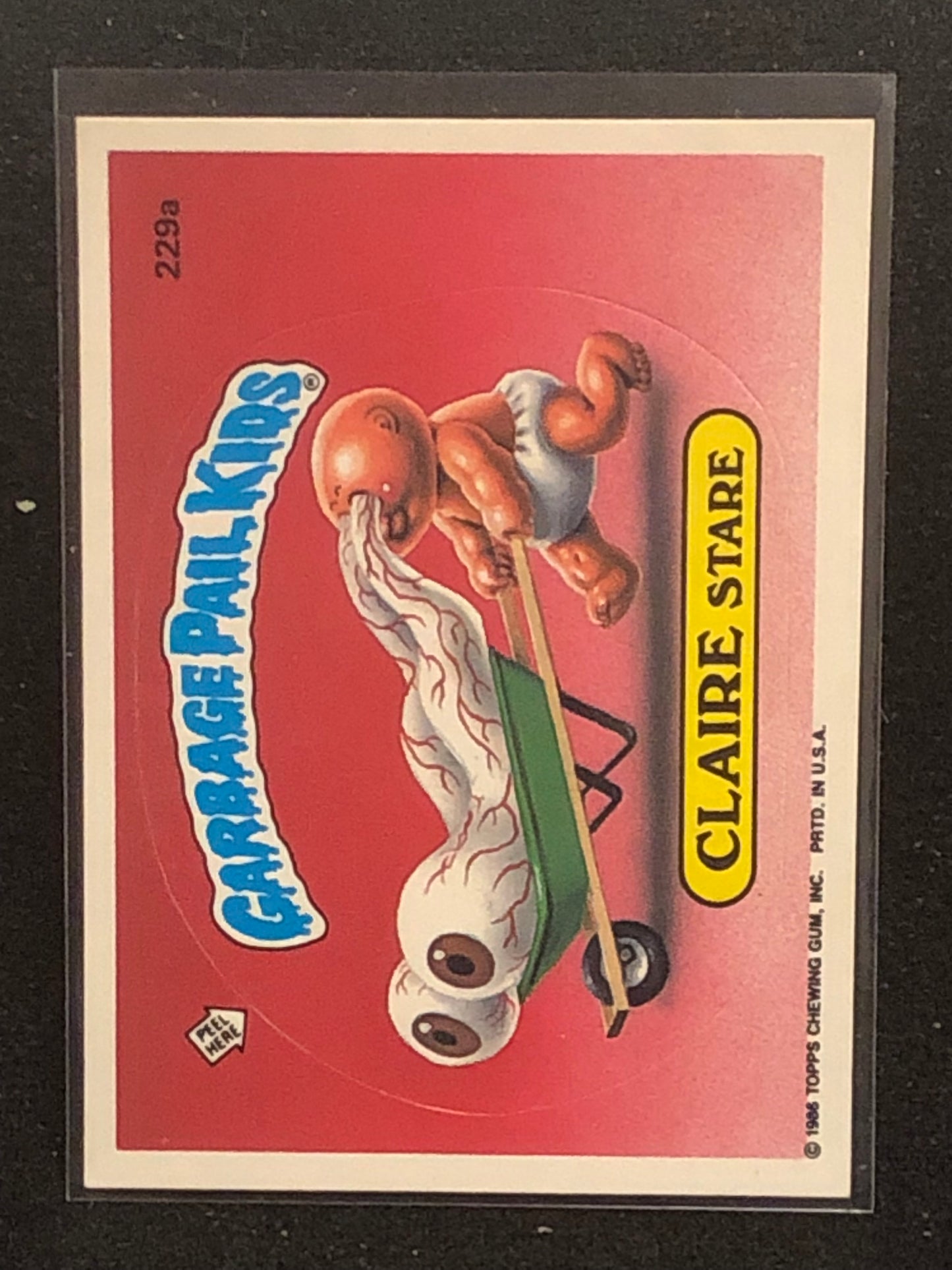 Garbage Pail Kids Original Series 6 (os6) 229a Claire Stare