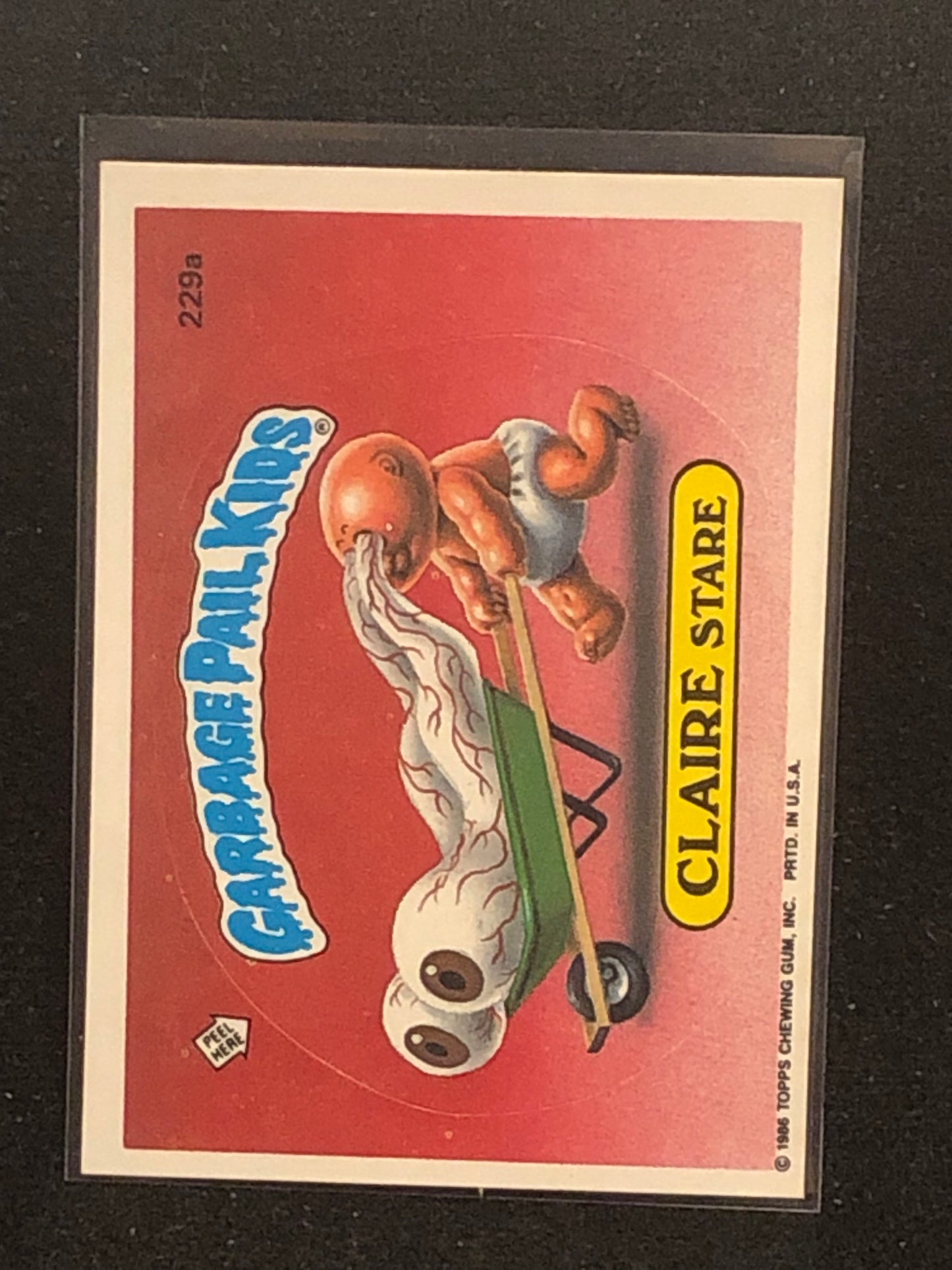 Garbage Pail Kids Original Series 6 (os6) 229a Claire Stare