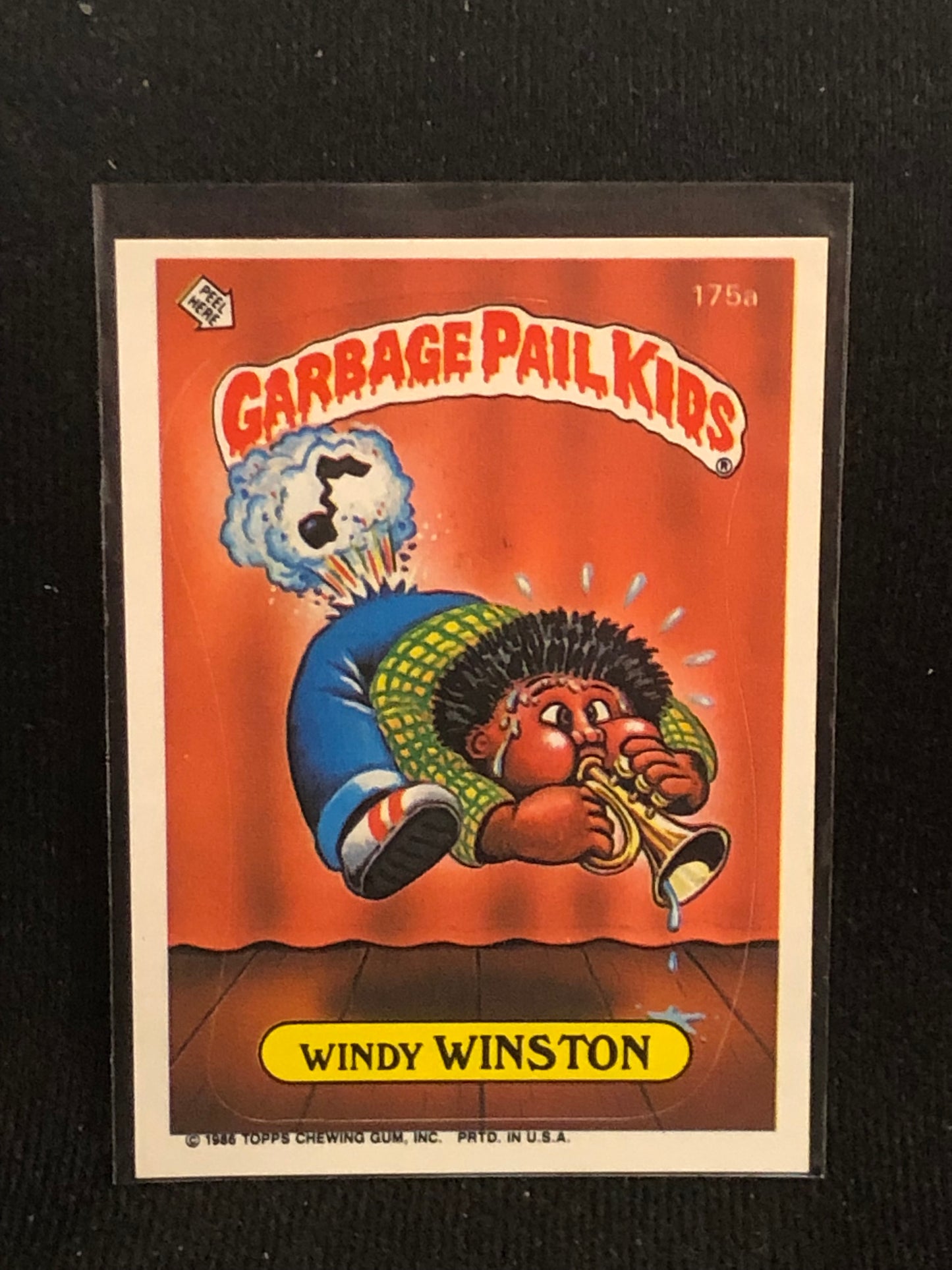 Garbage Pail Kids Original Series 5 (os5) 175a Windy Winston