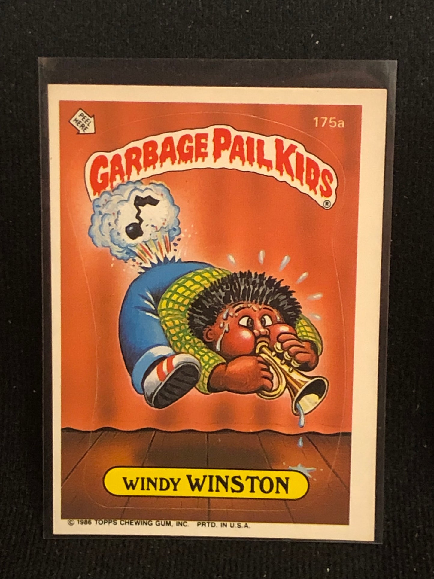 Garbage Pail Kids Original Series 5 (os5) 175a Windy Winston