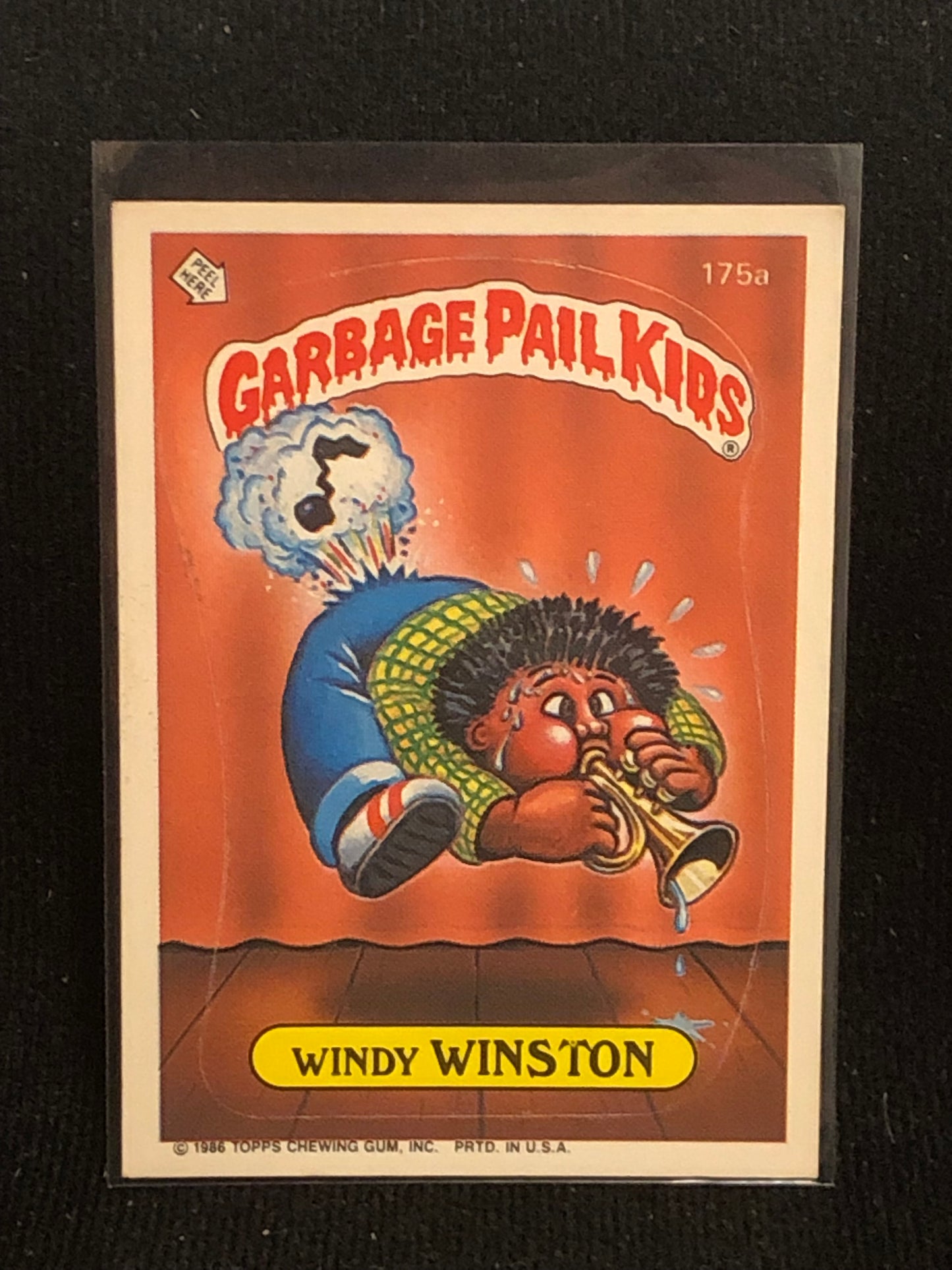 Garbage Pail Kids Original Series 5 (os5) 175a Windy Winston