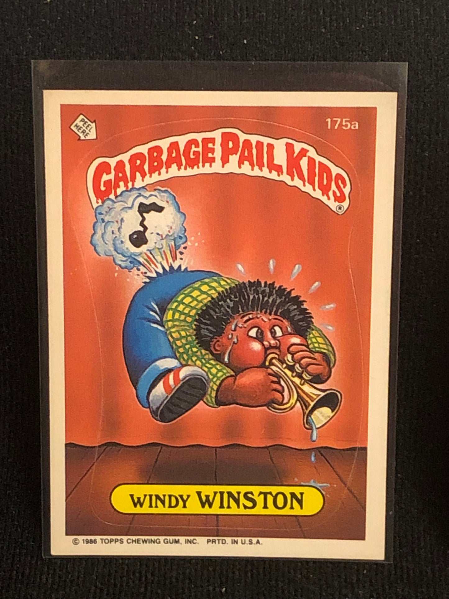 Garbage Pail Kids Original Series 5 (os5) 175a Windy Winston