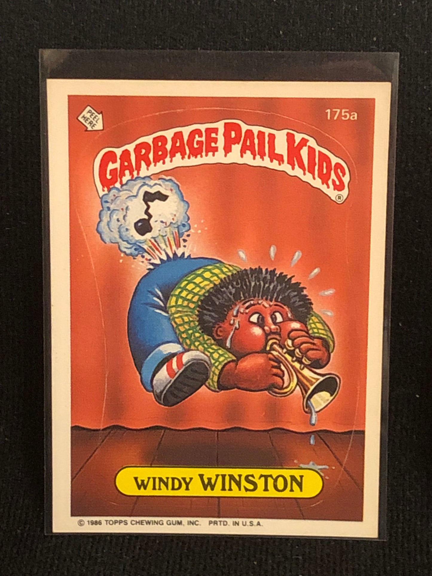 Garbage Pail Kids Original Series 5 (os5) 175a Windy Winston