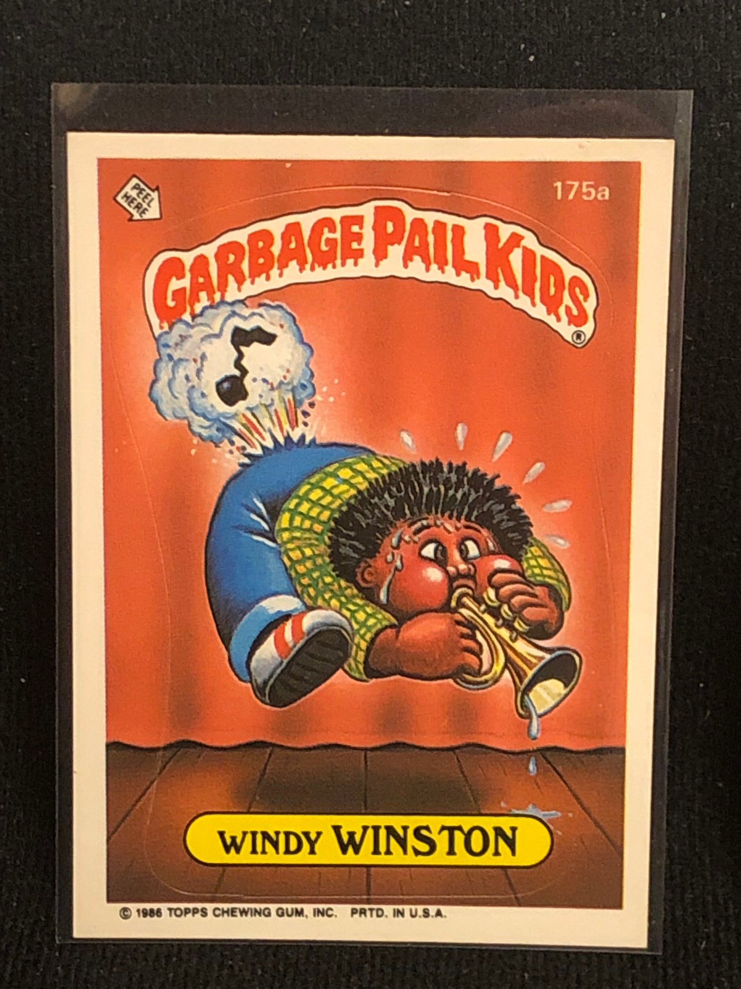 Garbage Pail Kids Original Series 5 (os5) 175a Windy Winston