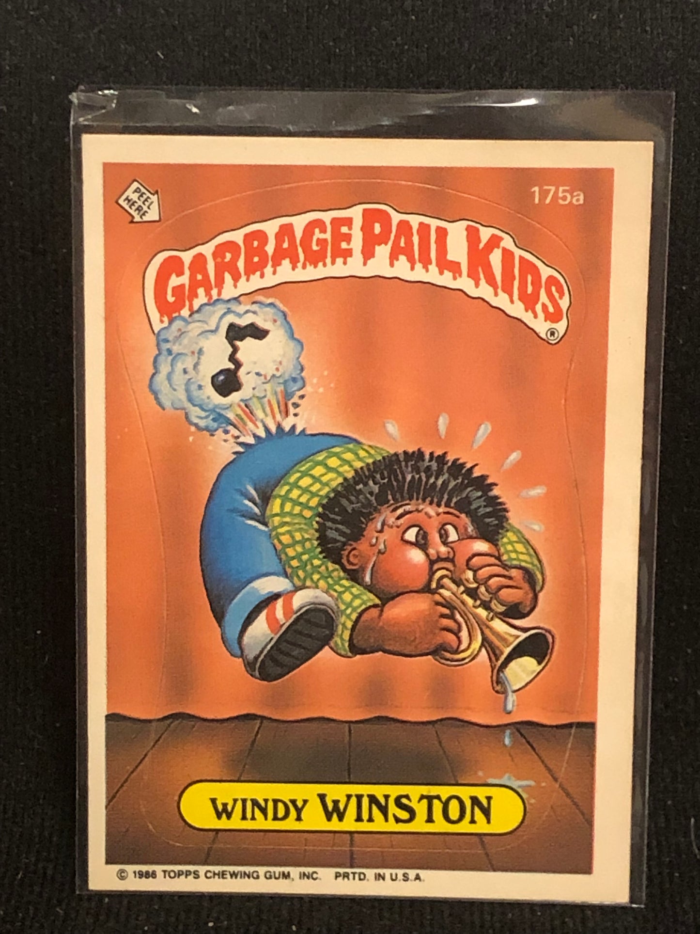 Garbage Pail Kids Original Series 5 (os5) 175a Windy Winston