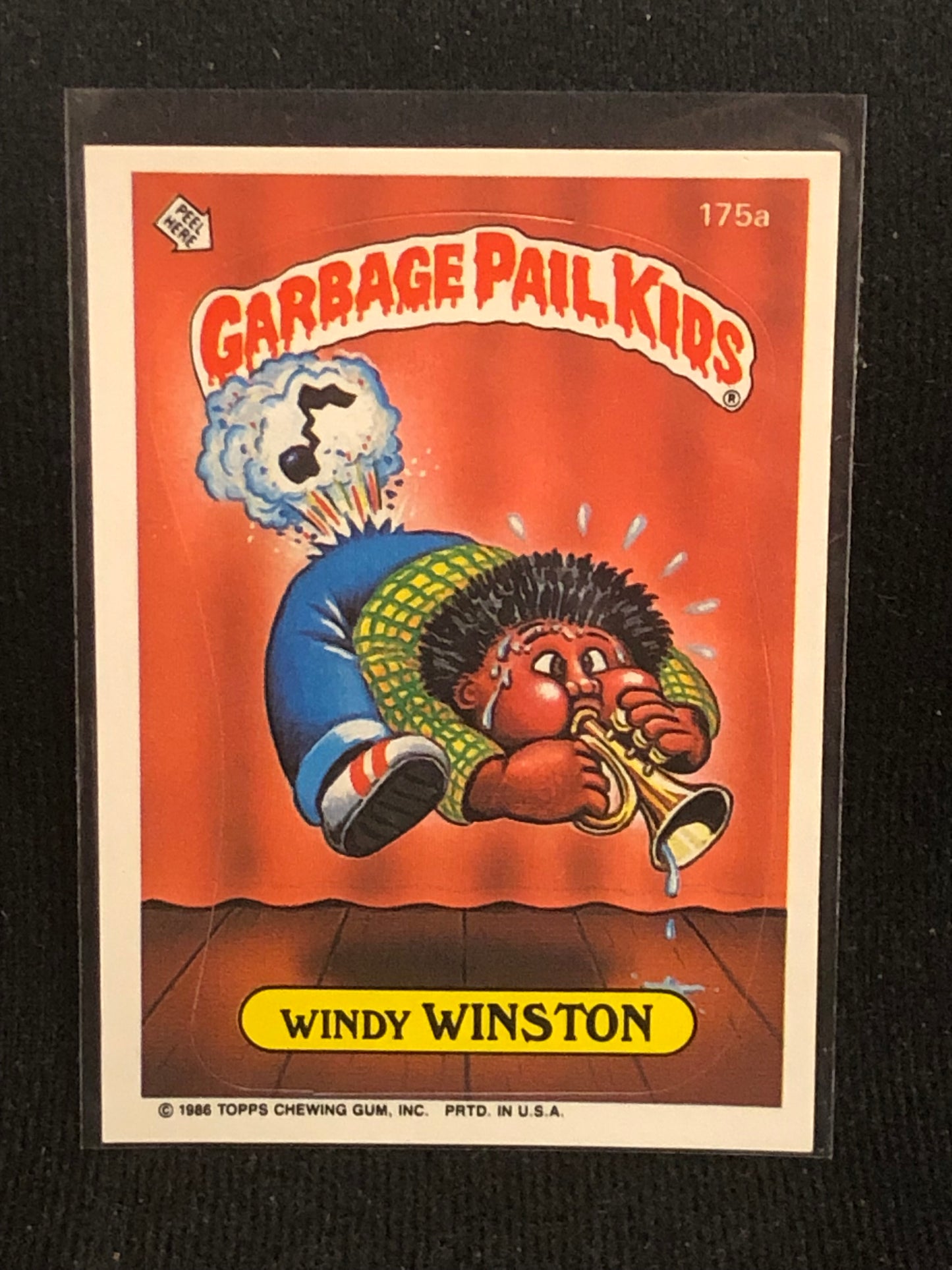 Garbage Pail Kids Original Series 5 (os5) 175a Windy Winston