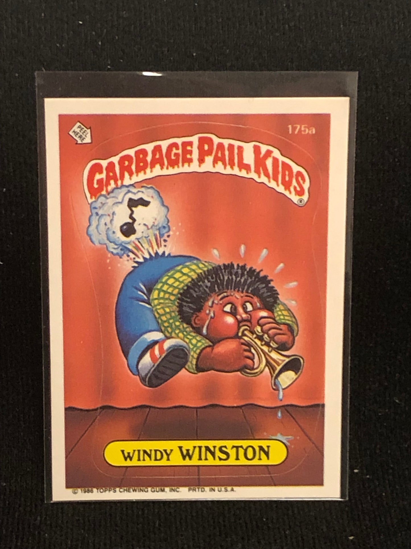 Garbage Pail Kids Original Series 5 (os5) 175a Windy Winston