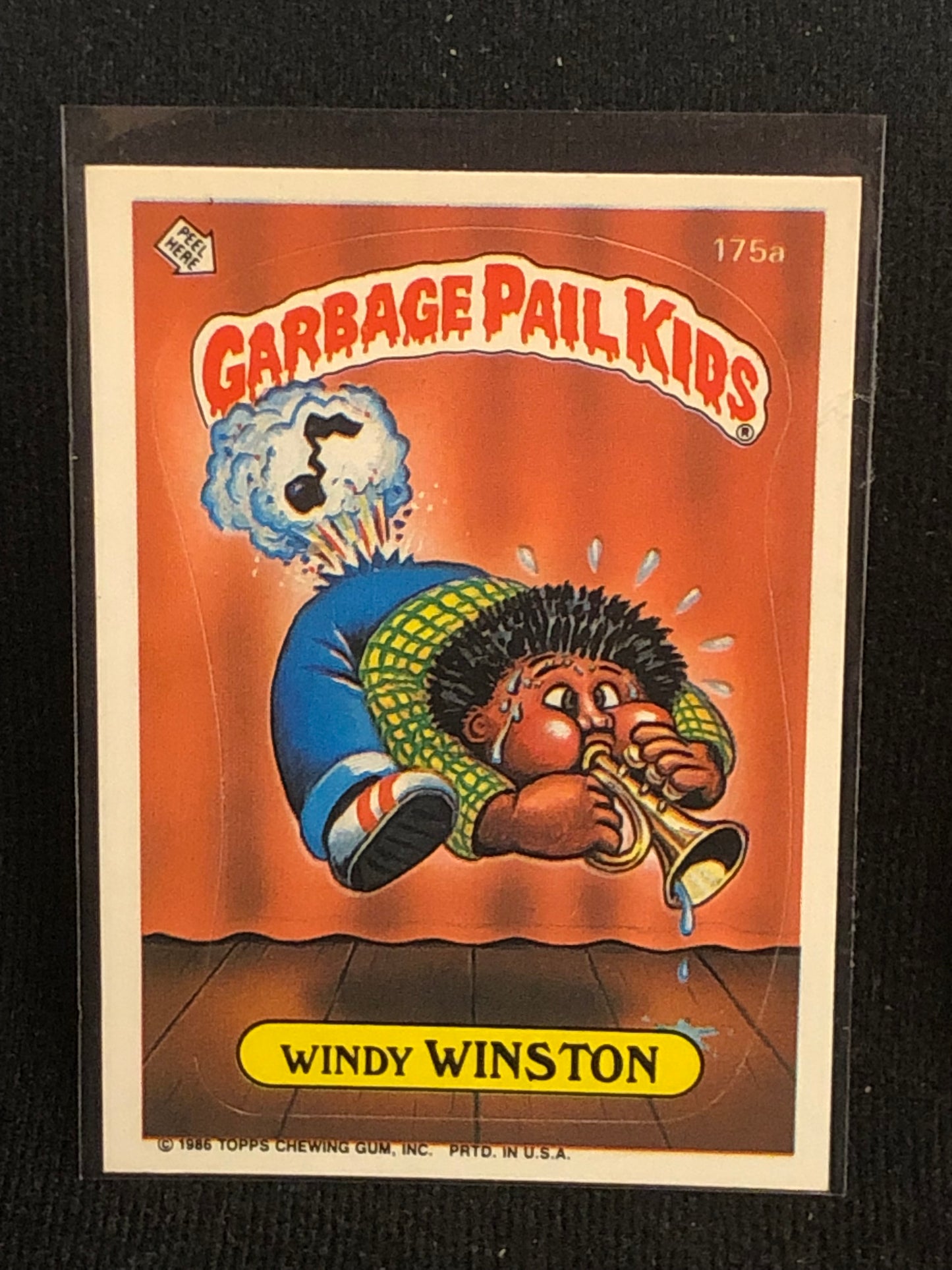 Garbage Pail Kids Original Series 5 (os5) 175a Windy Winston