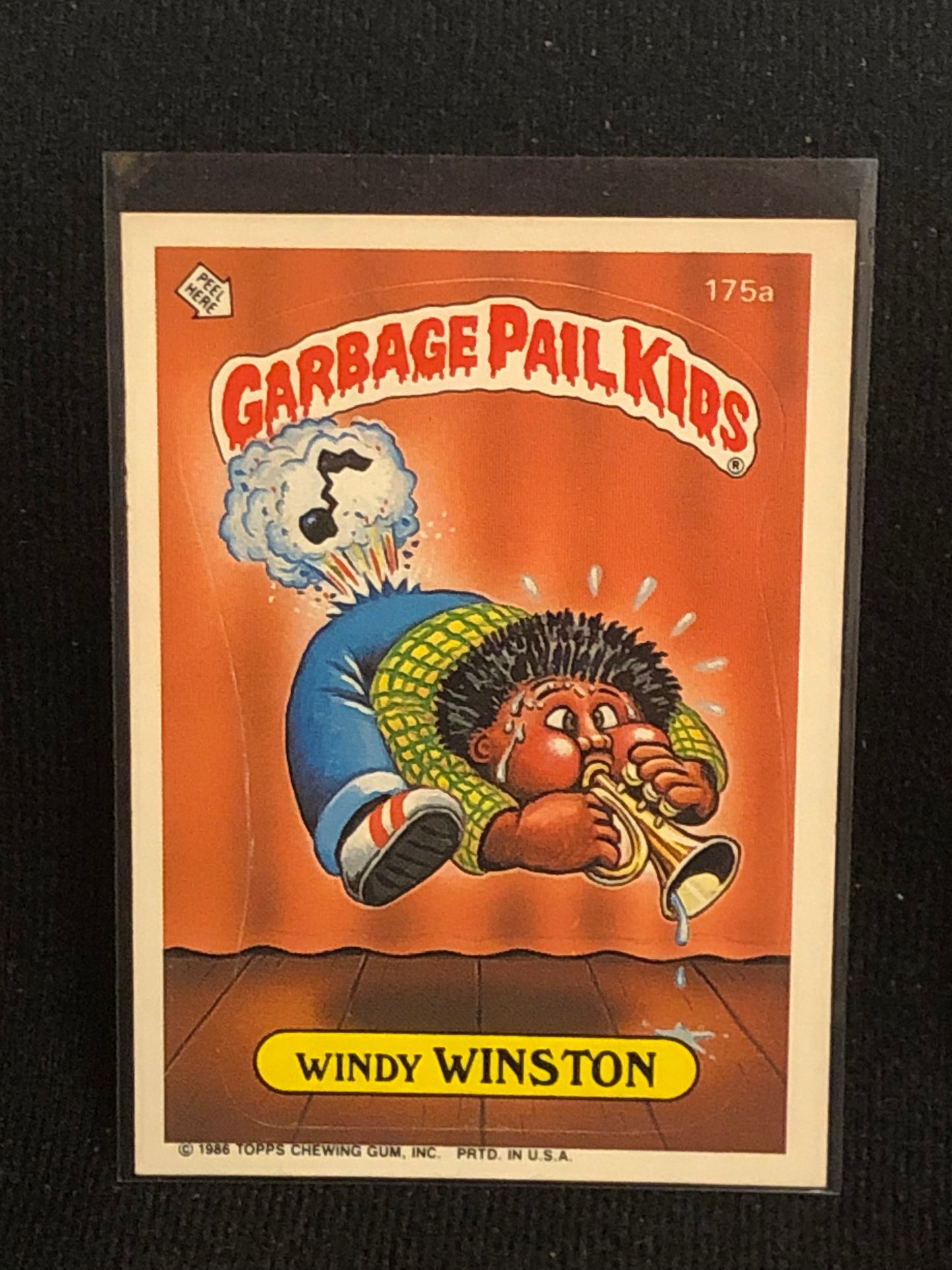 Garbage Pail Kids Original Series 5 (os5) 175a Windy Winston