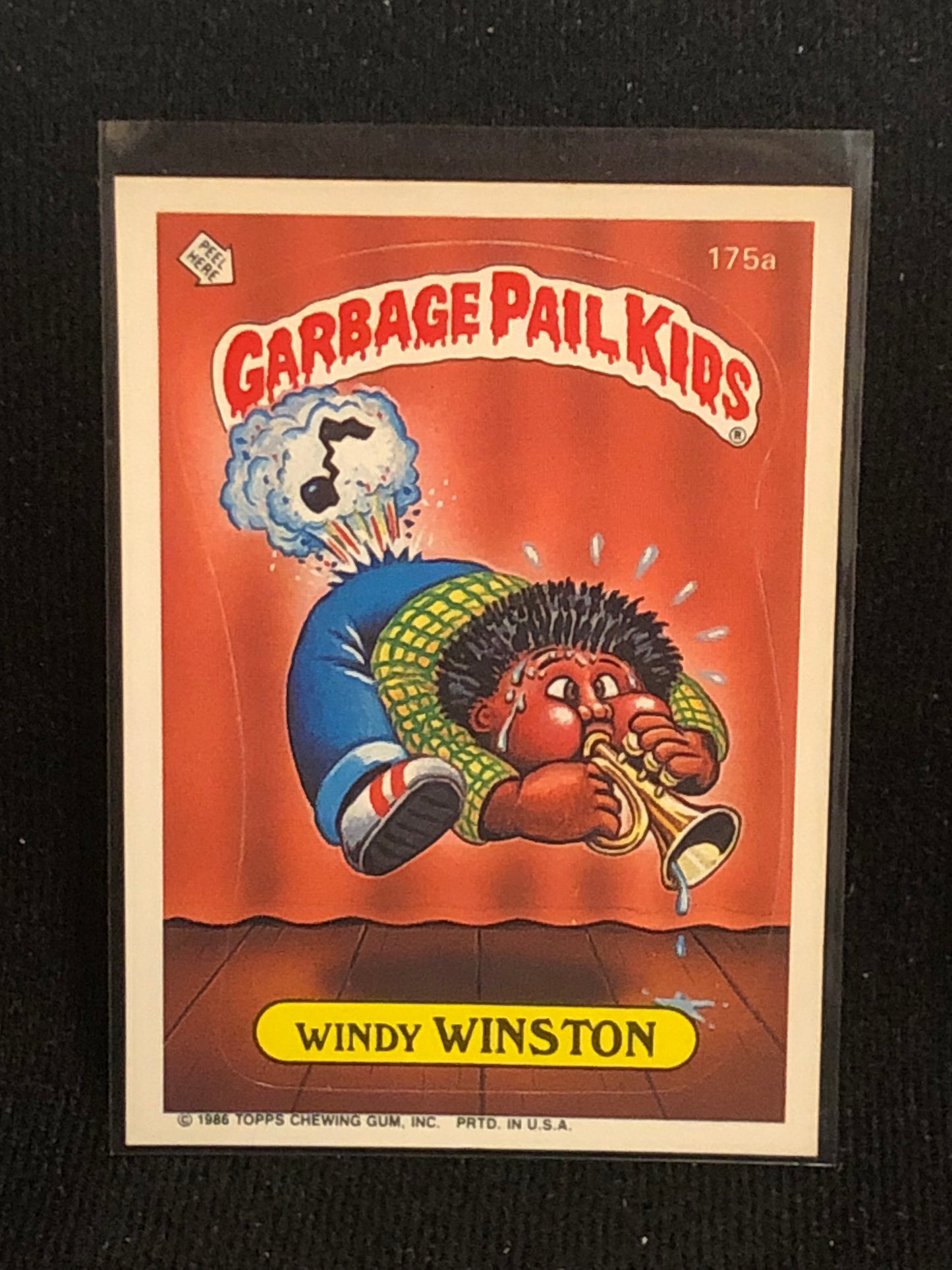 Garbage Pail Kids Original Series 5 (os5) 175a Windy Winston