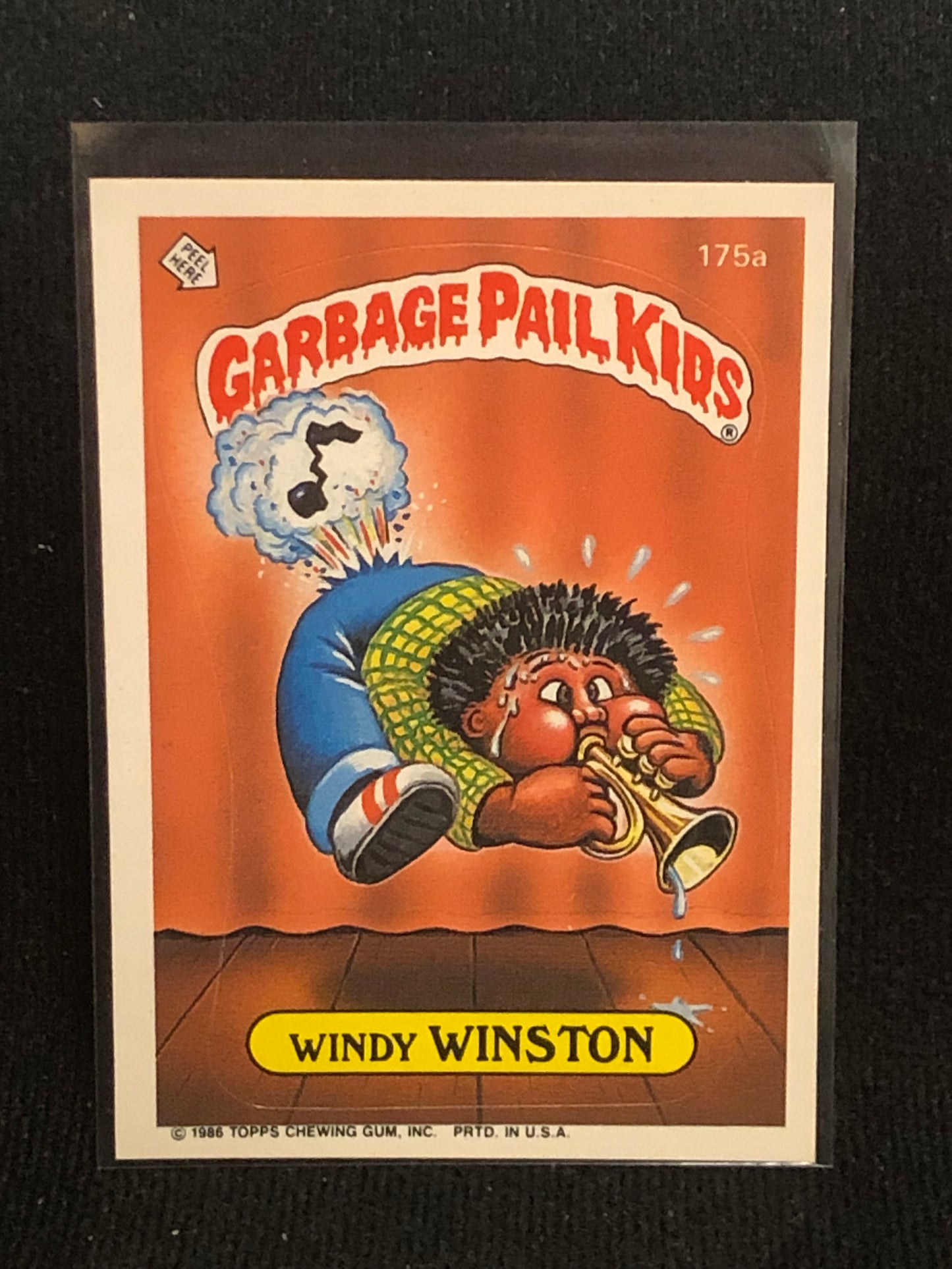 Garbage Pail Kids Original Series 5 (os5) 175a Windy Winston