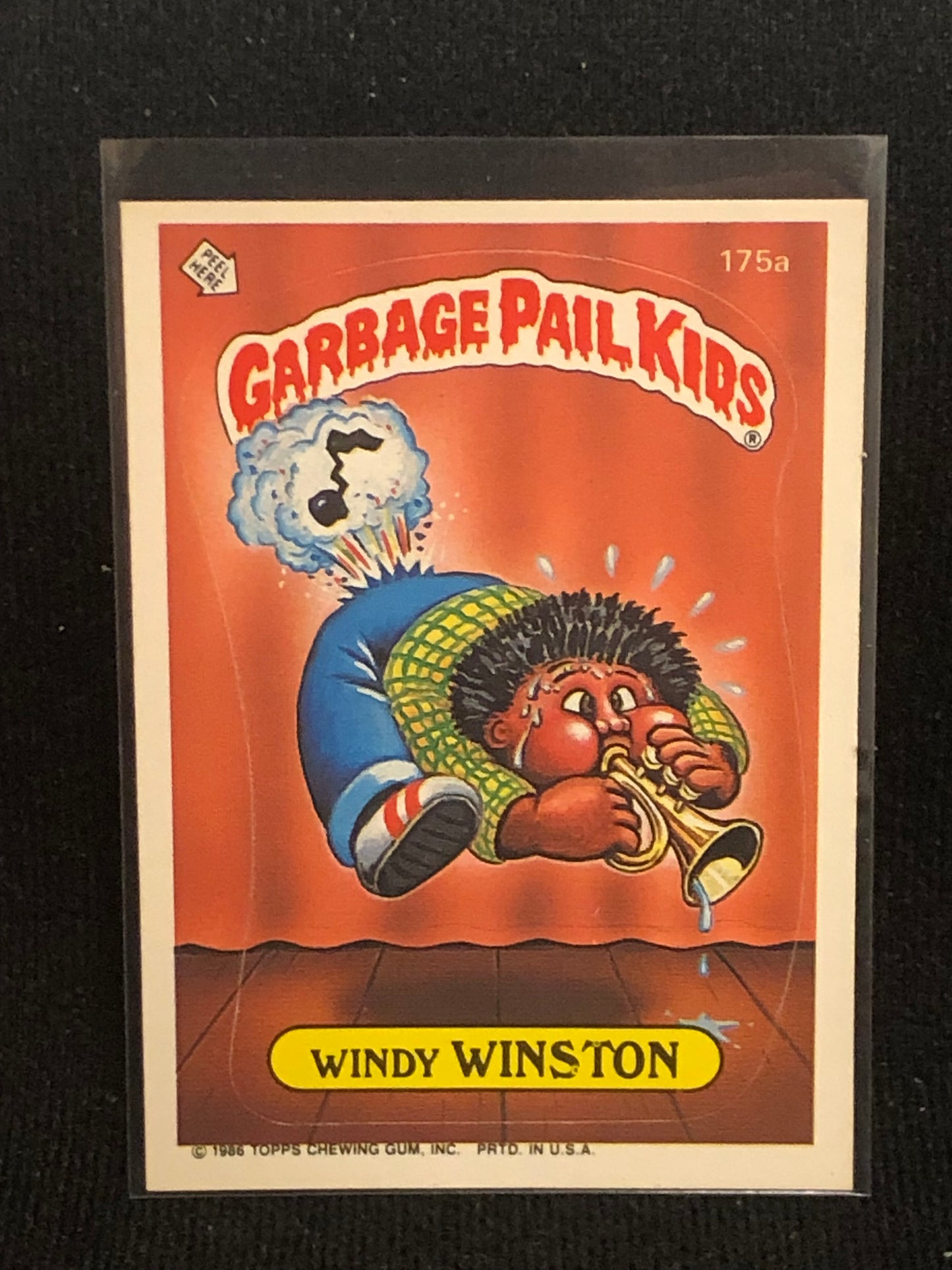 Garbage Pail Kids Original Series 5 (os5) 175a Windy Winston