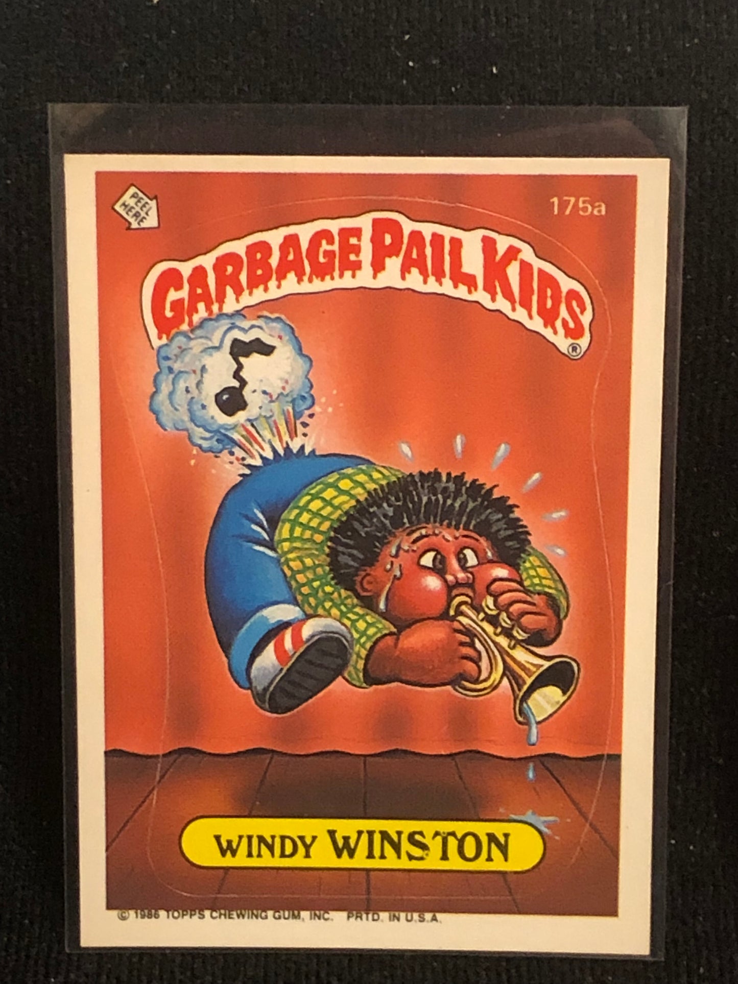 Garbage Pail Kids Original Series 5 (os5) 175a Windy Winston