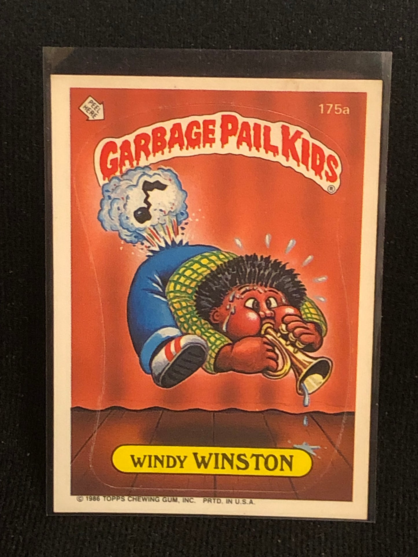 Garbage Pail Kids Original Series 5 (os5) 175a Windy Winston