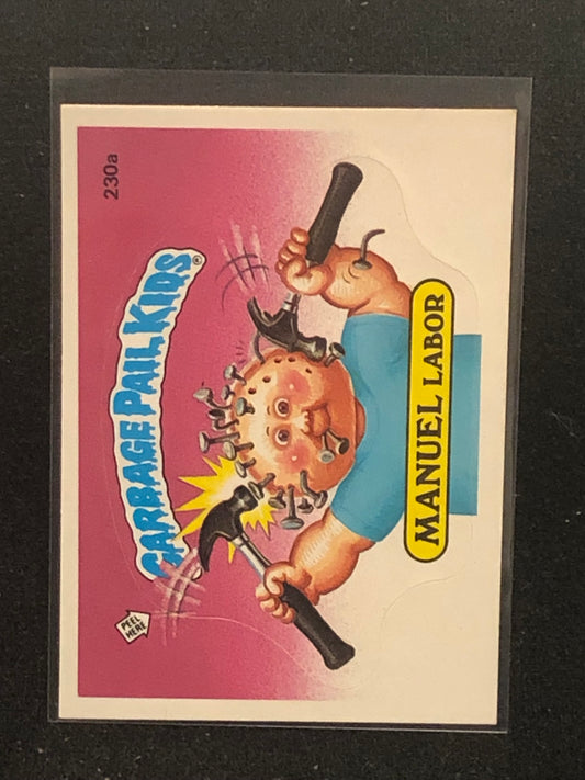 Garbage Pail Kids Original Series 6 (os6) 230a Manuel Labor